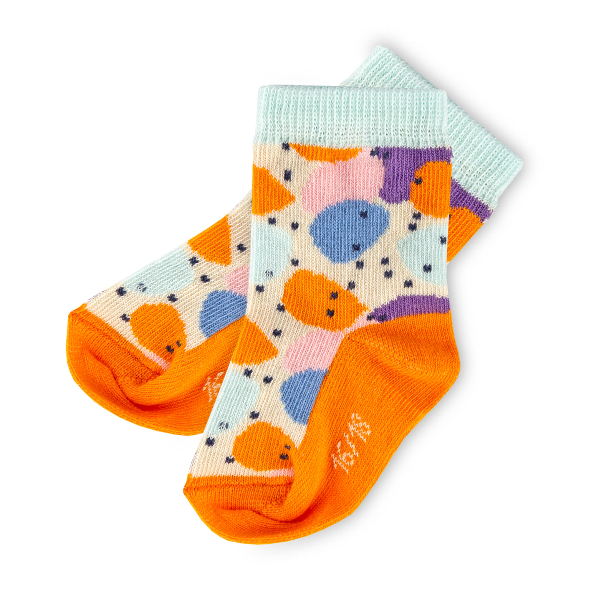 Set of 3 different pairs children's socks, collection "Wild Flamingo"