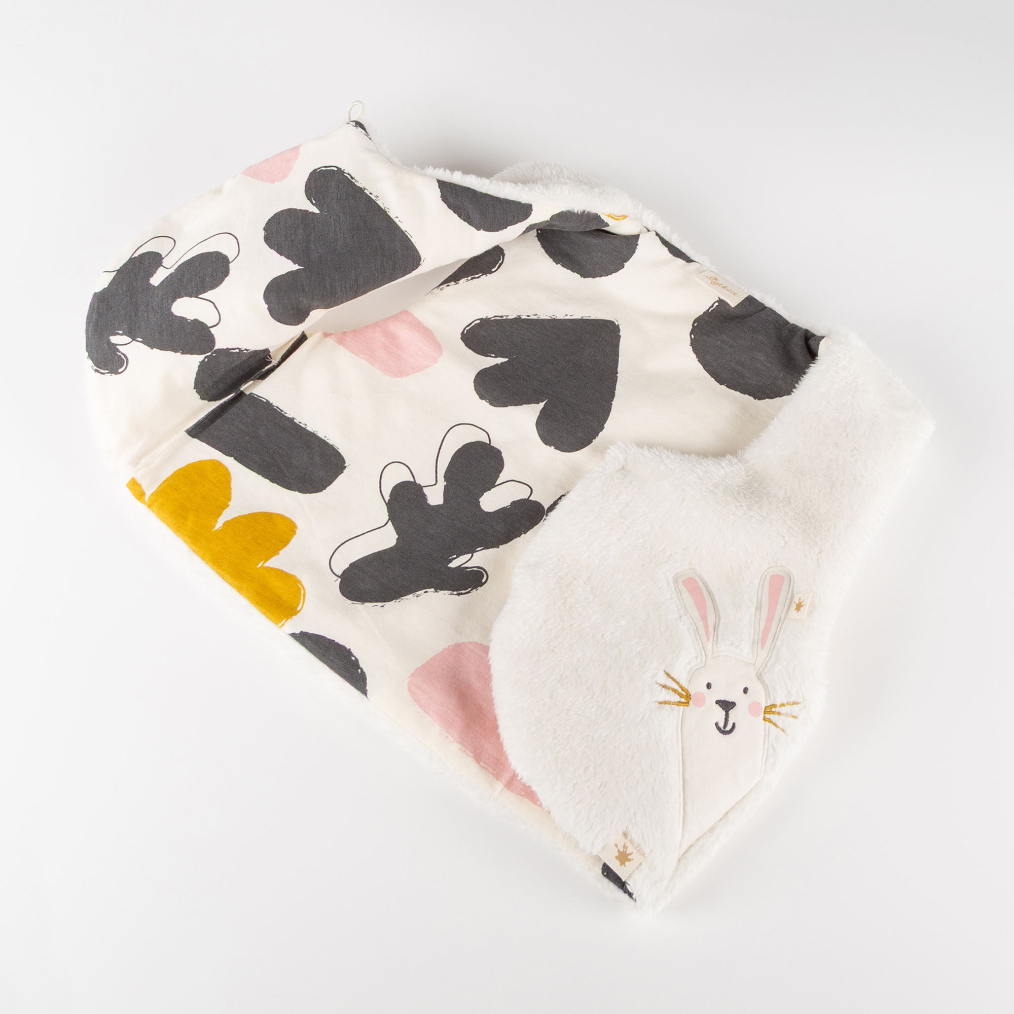 Children's sherpa fleece vest Snow Bunny, lined