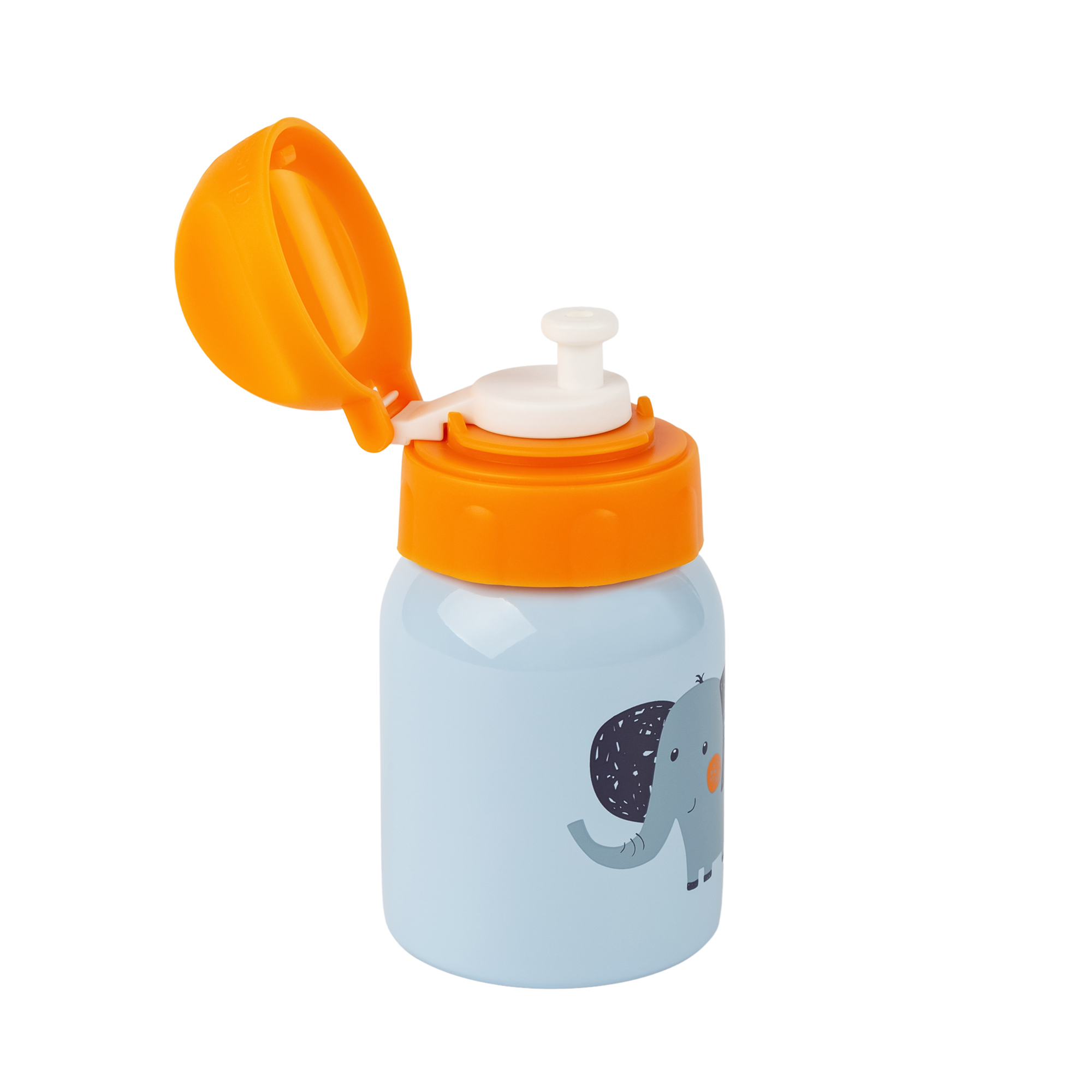 Kinder Set 250 ml Edelstahl-Trinkflasche und Brotbox, Elefant