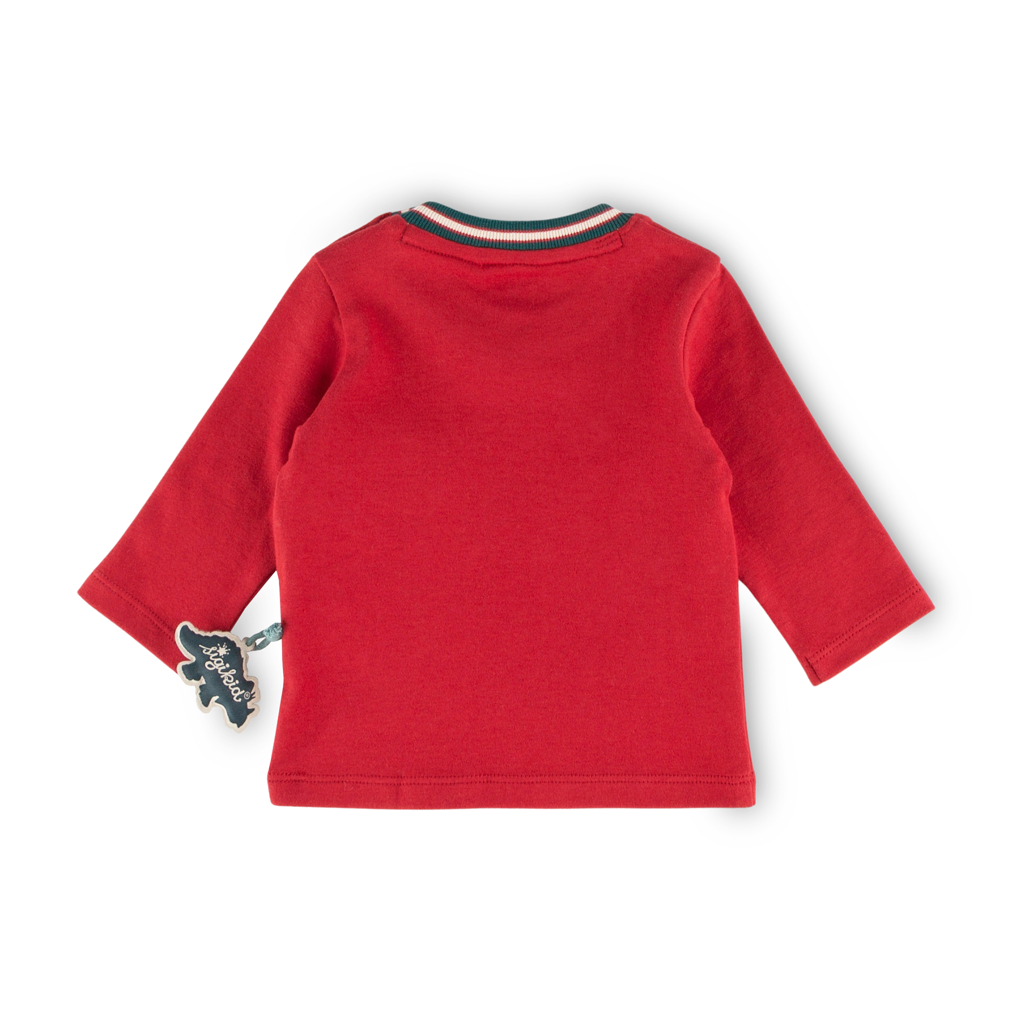 Red baby long sleeve dino T-Rex