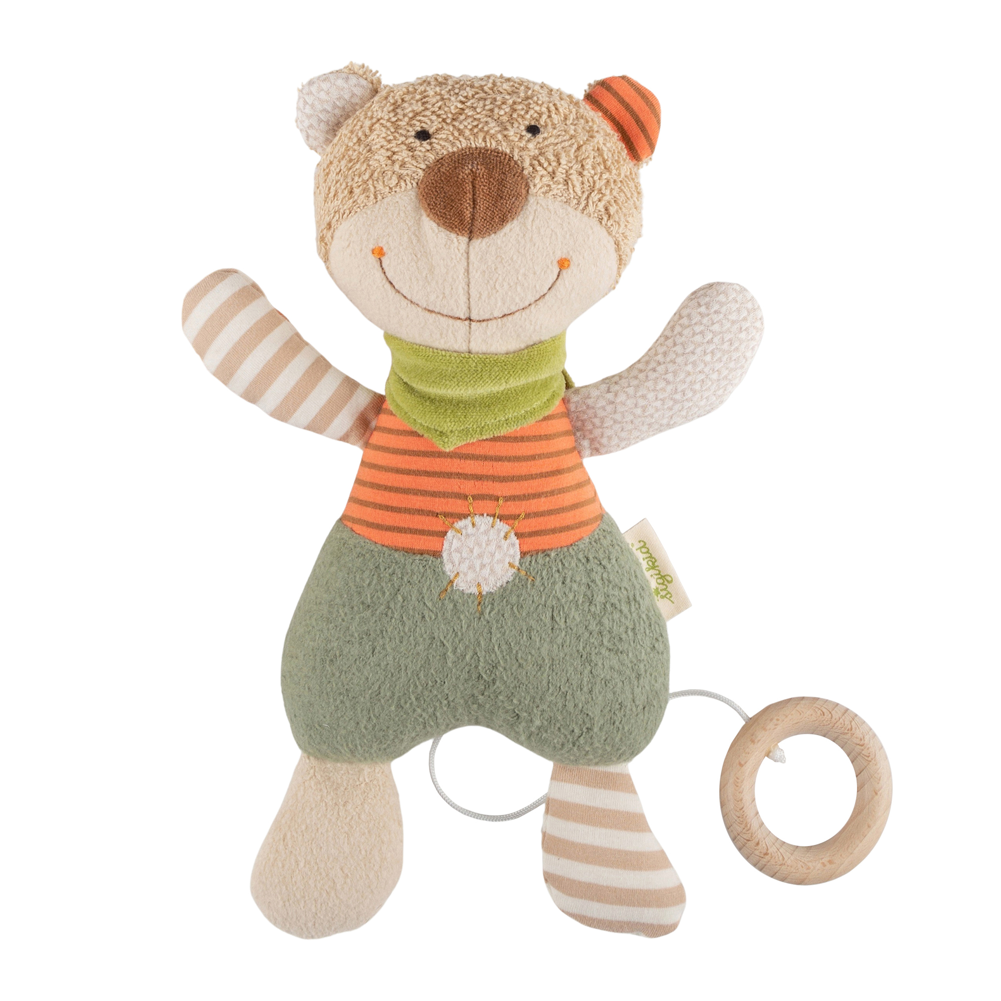 Musical soft toy bear, organic Musical soft toy bear, organic