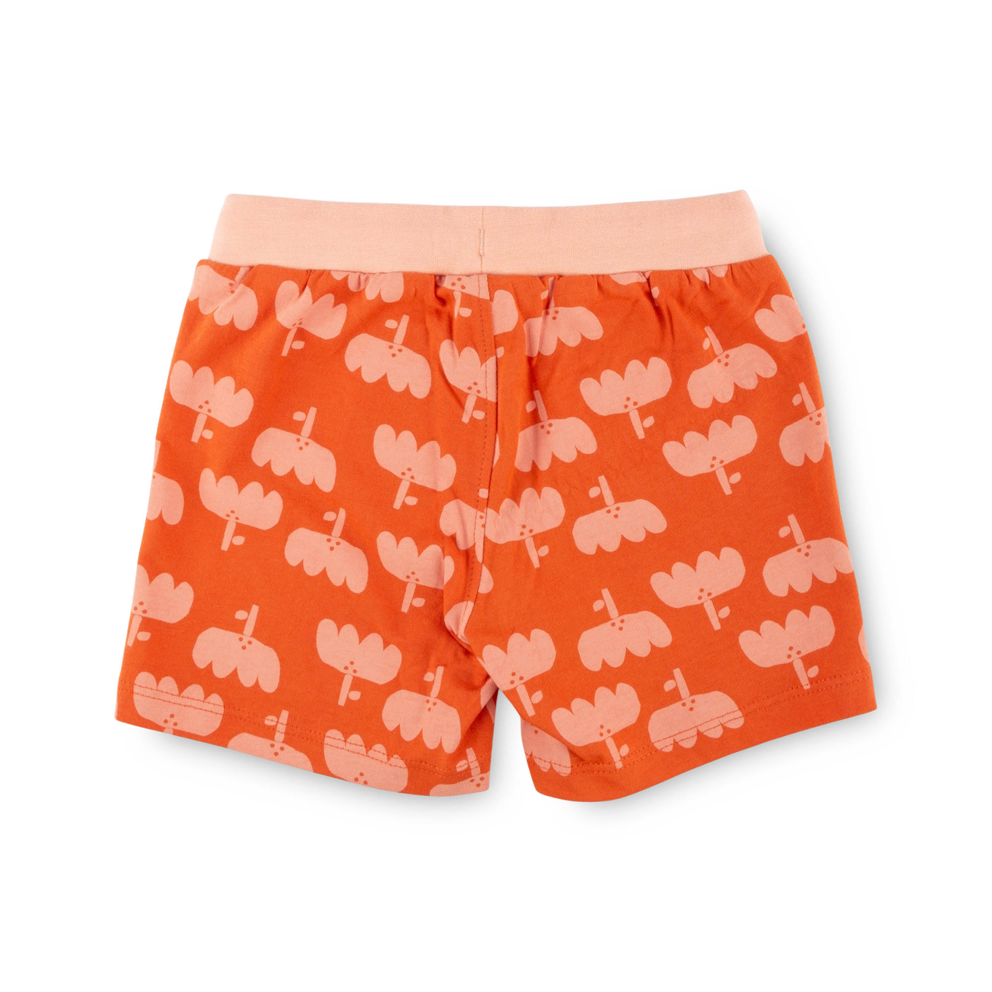 Kurzer Kinder Pyjama Hase, apricot/hellrot