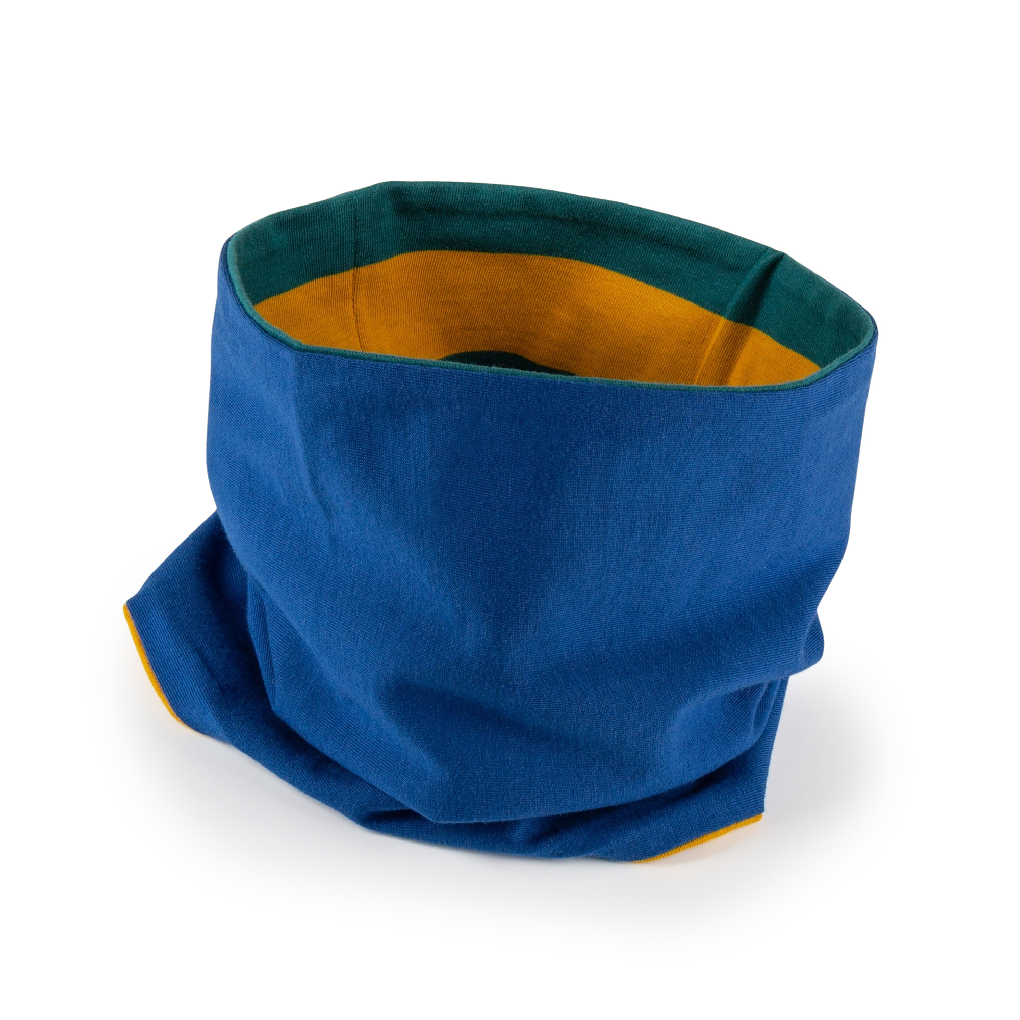 Kinder Wende-Loop Schal, blau oder grün gestreift