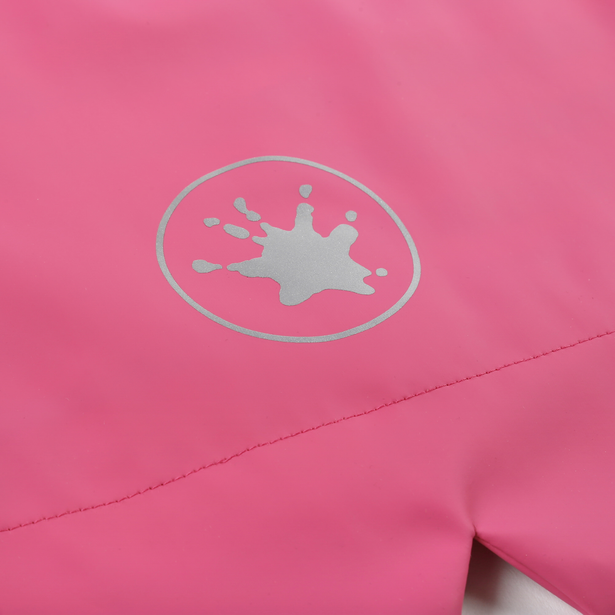 Girls' rain jacket, lined, pink