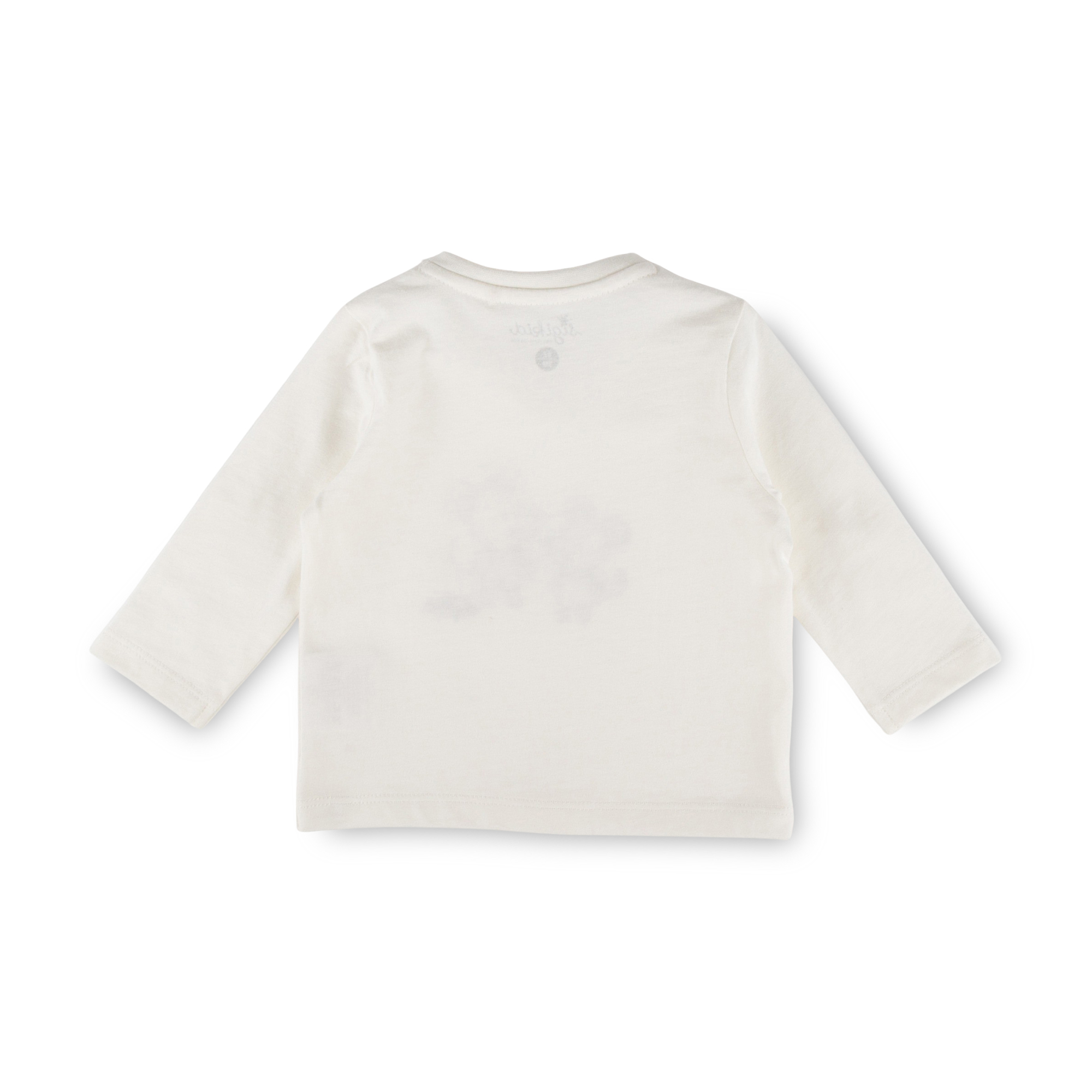 Newborn baby long sleeve Tee mouse, cream white