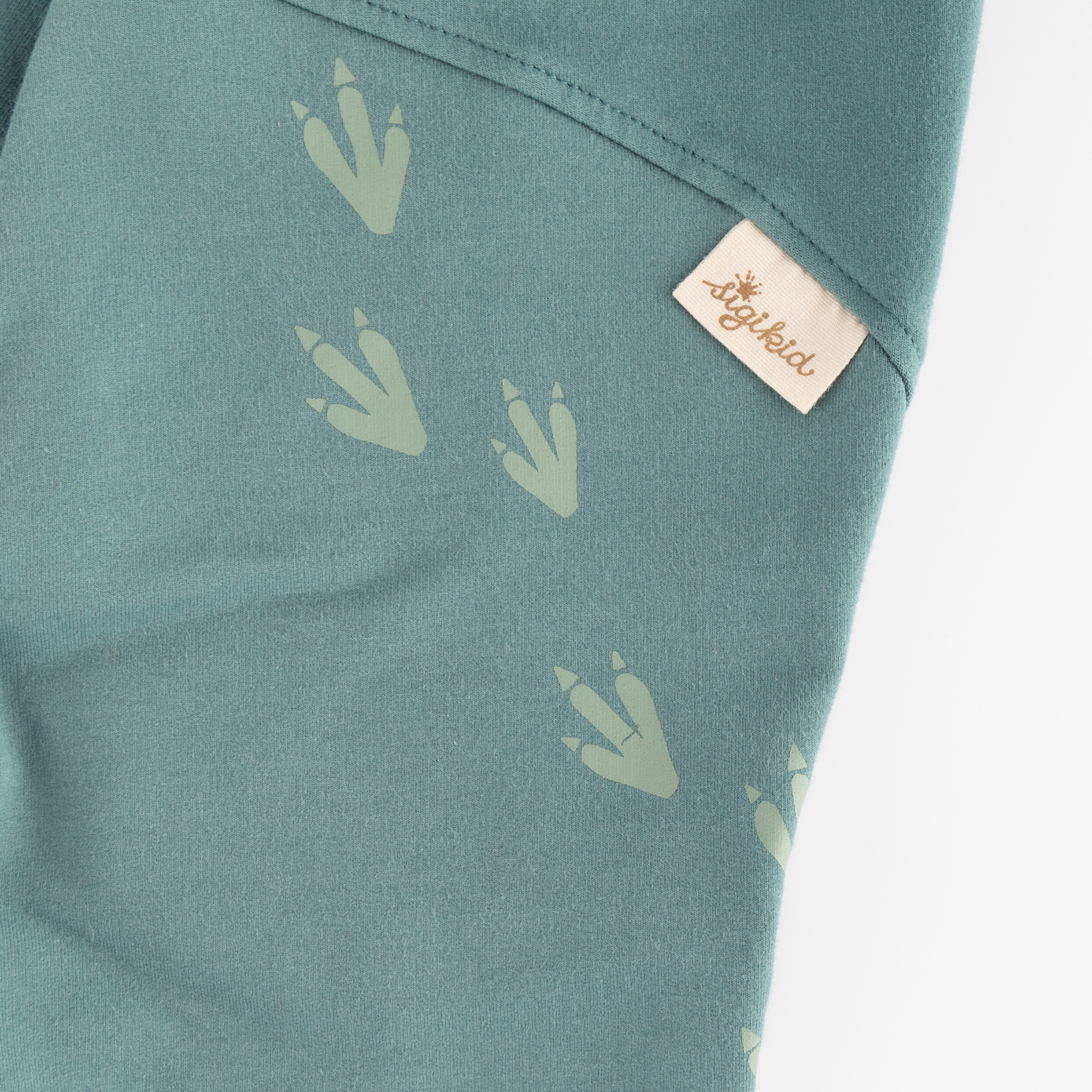 Children's sweat pants, back with dino footprints Children's sweat pants, back with dino footprints
