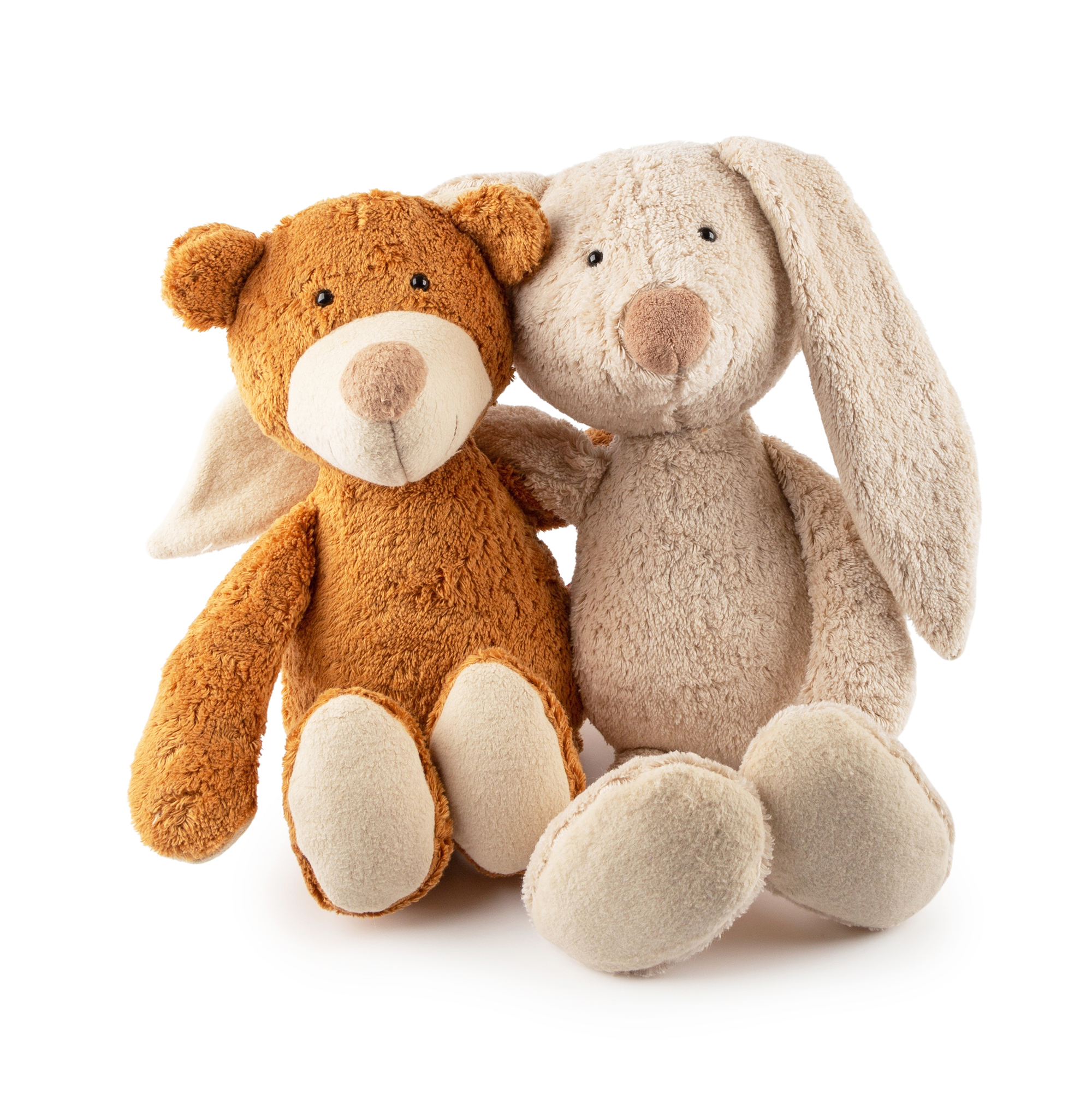 Organic plush rabbit, large, Green