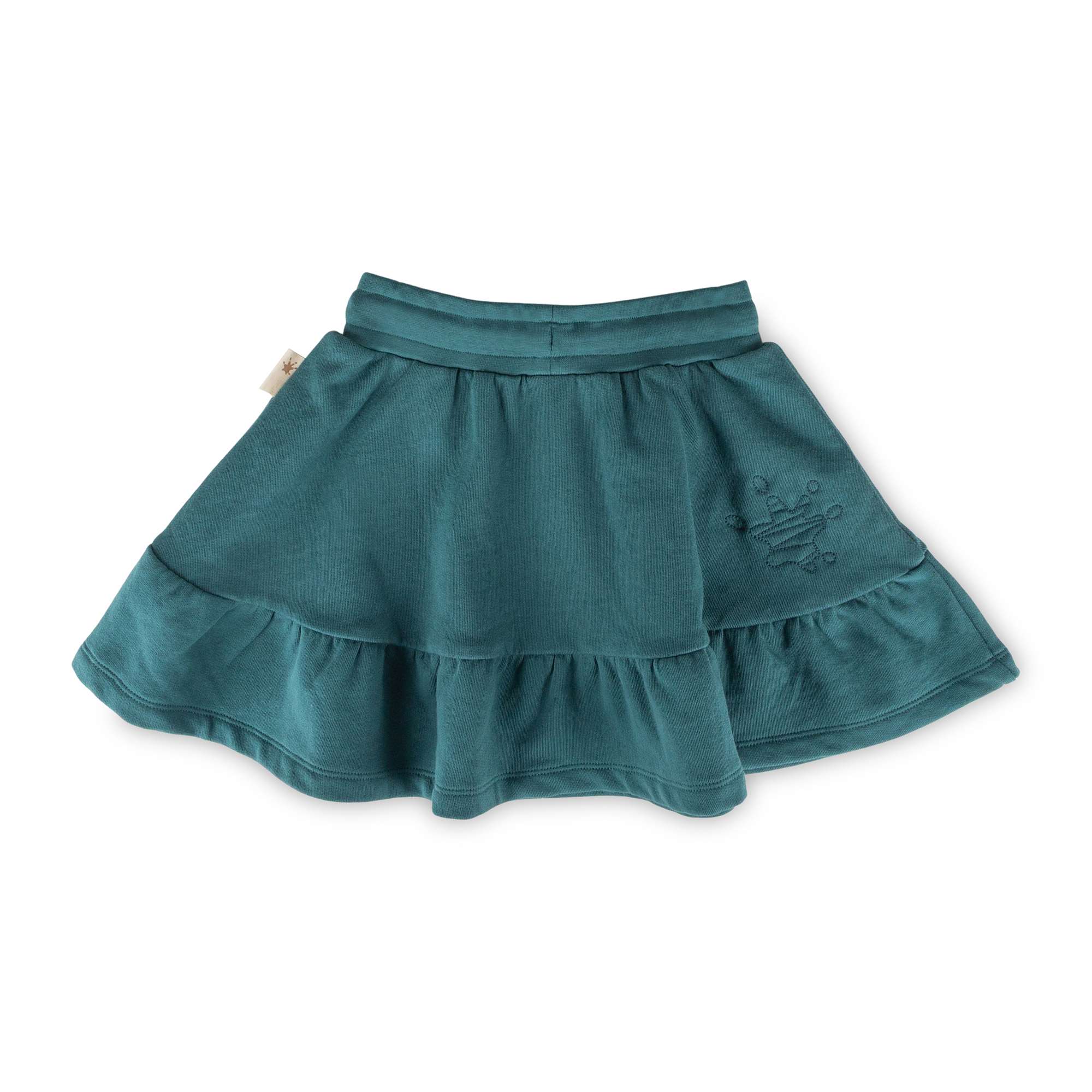 Kinder Sweatrock Klecks, petrolblau