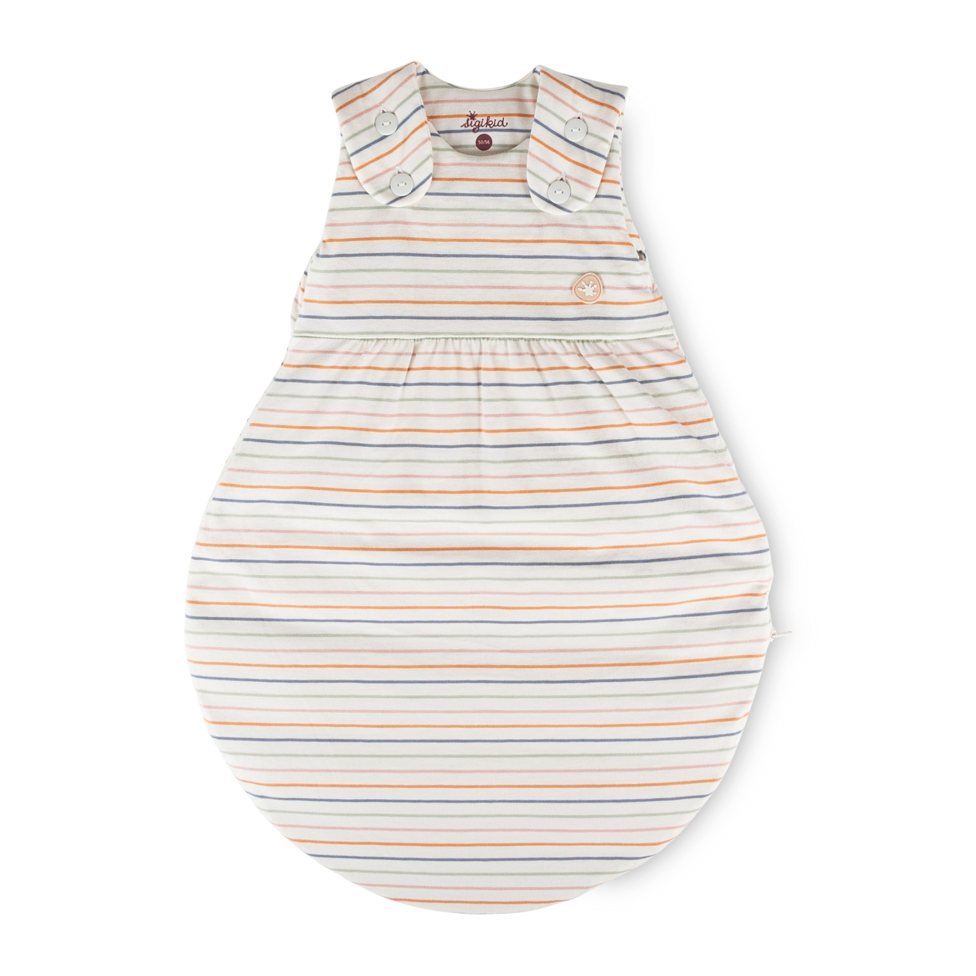 Newborn baby padded sleeping bag, striped