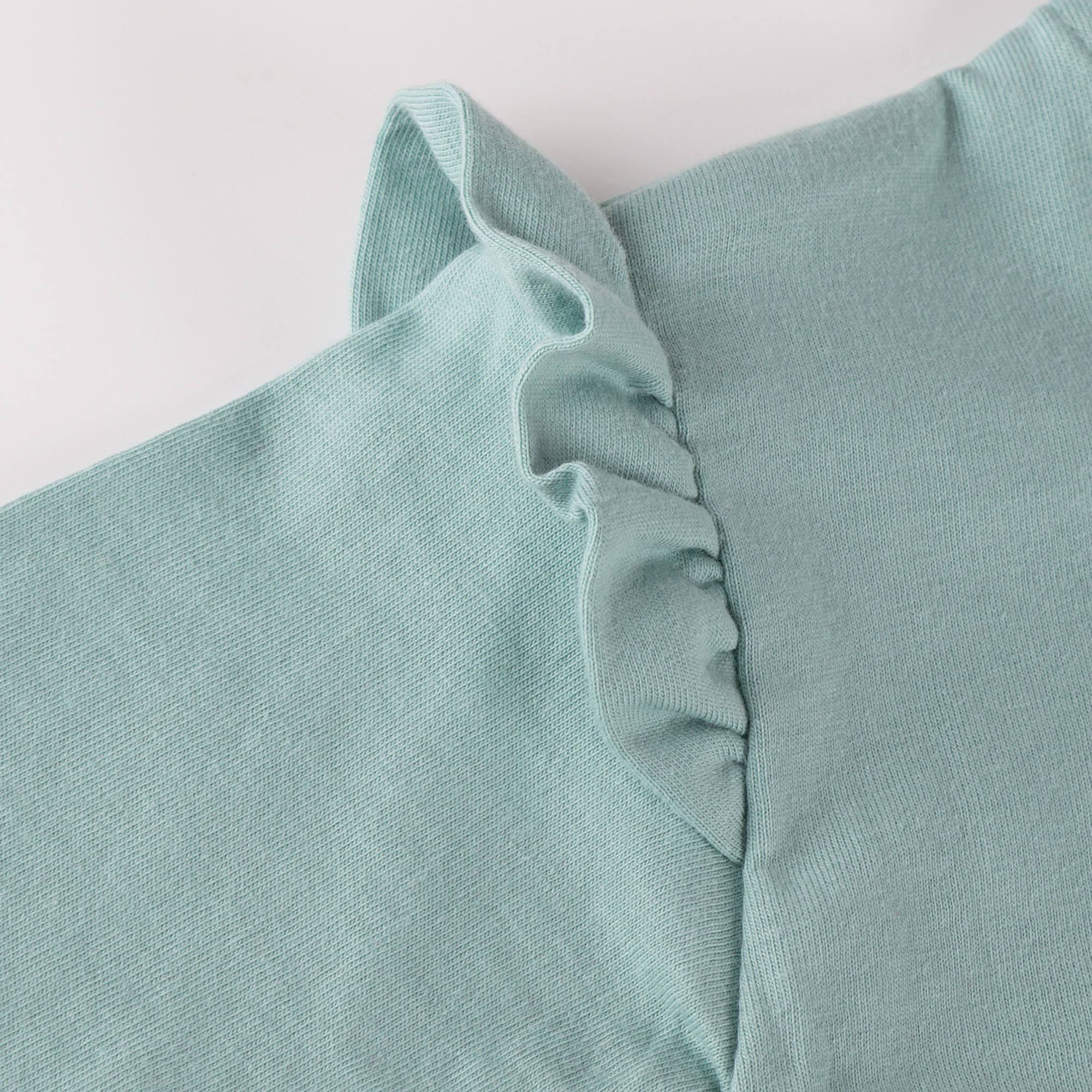 Baby Langarmshirt Reh mit Schulterrüschen