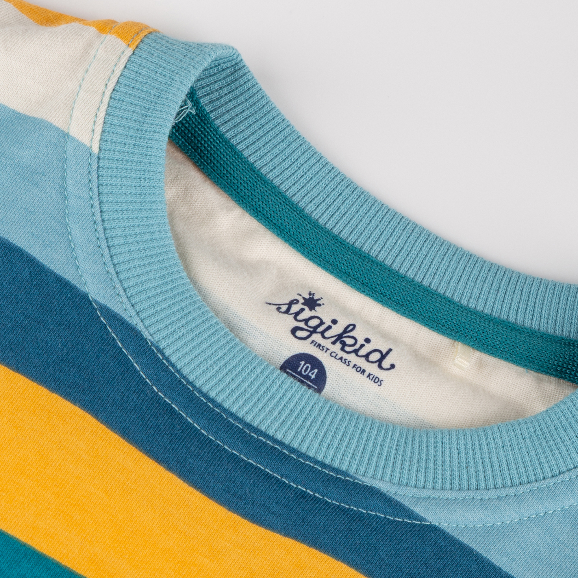 Striped children's T-shirt, Blue & Bright