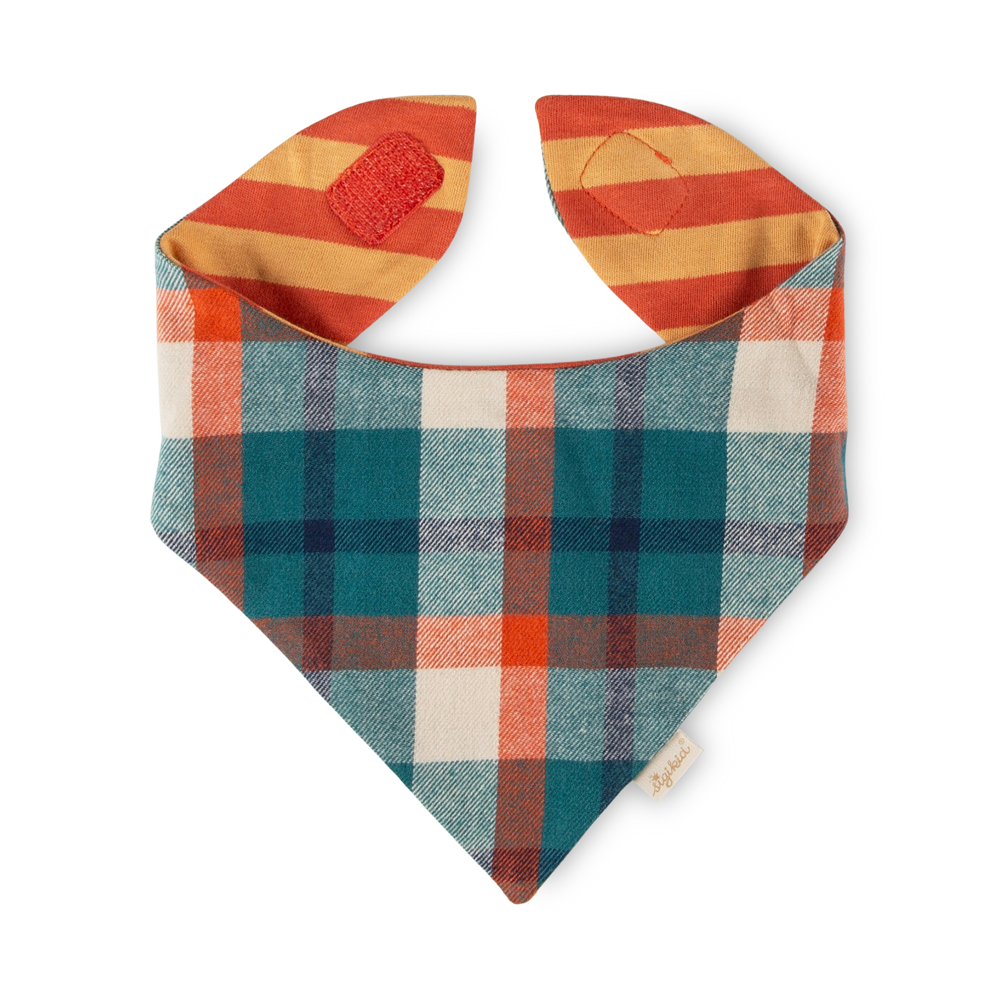 Reversible baby bandana bib Wild Fox