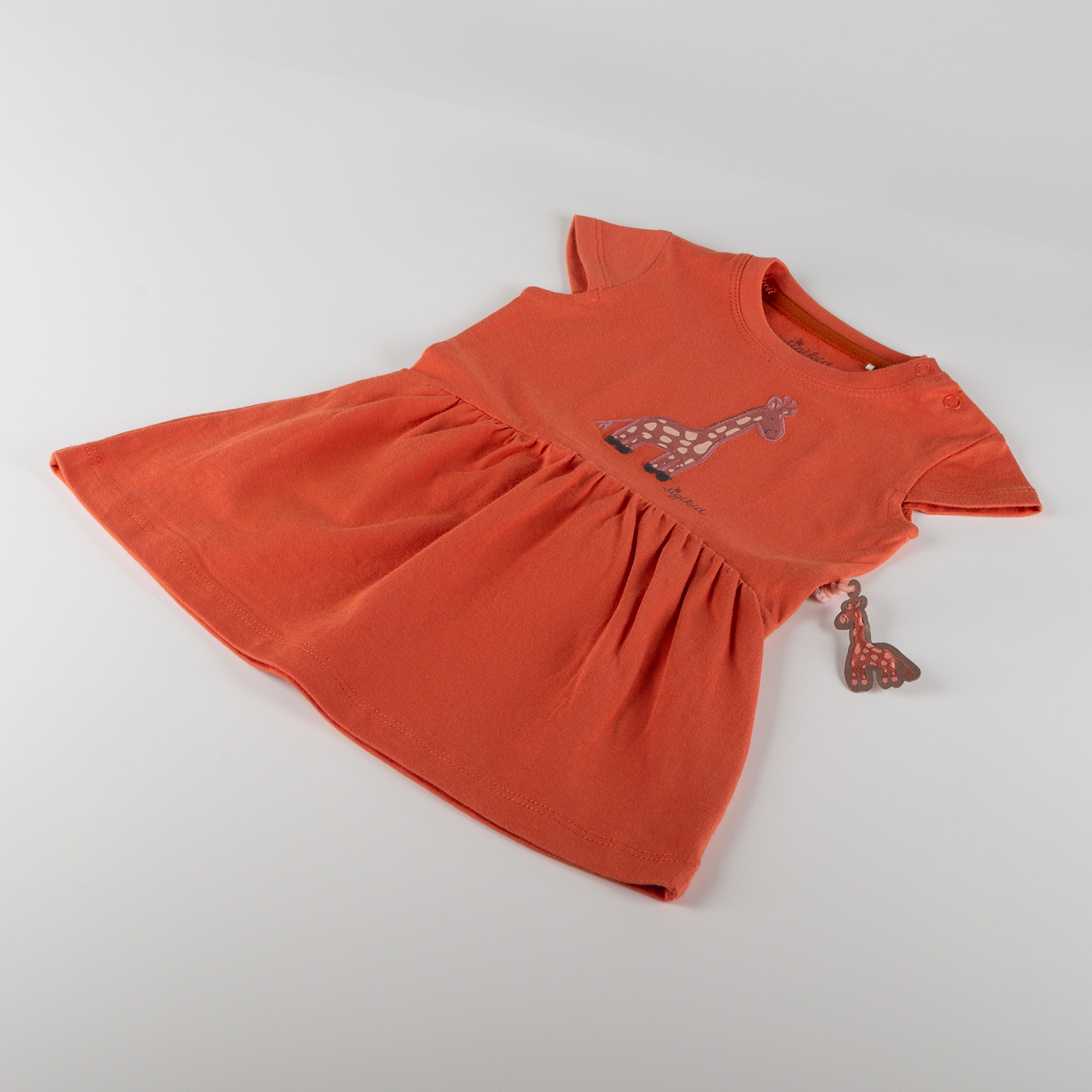 Baby dress with cap sleeves, Savanne