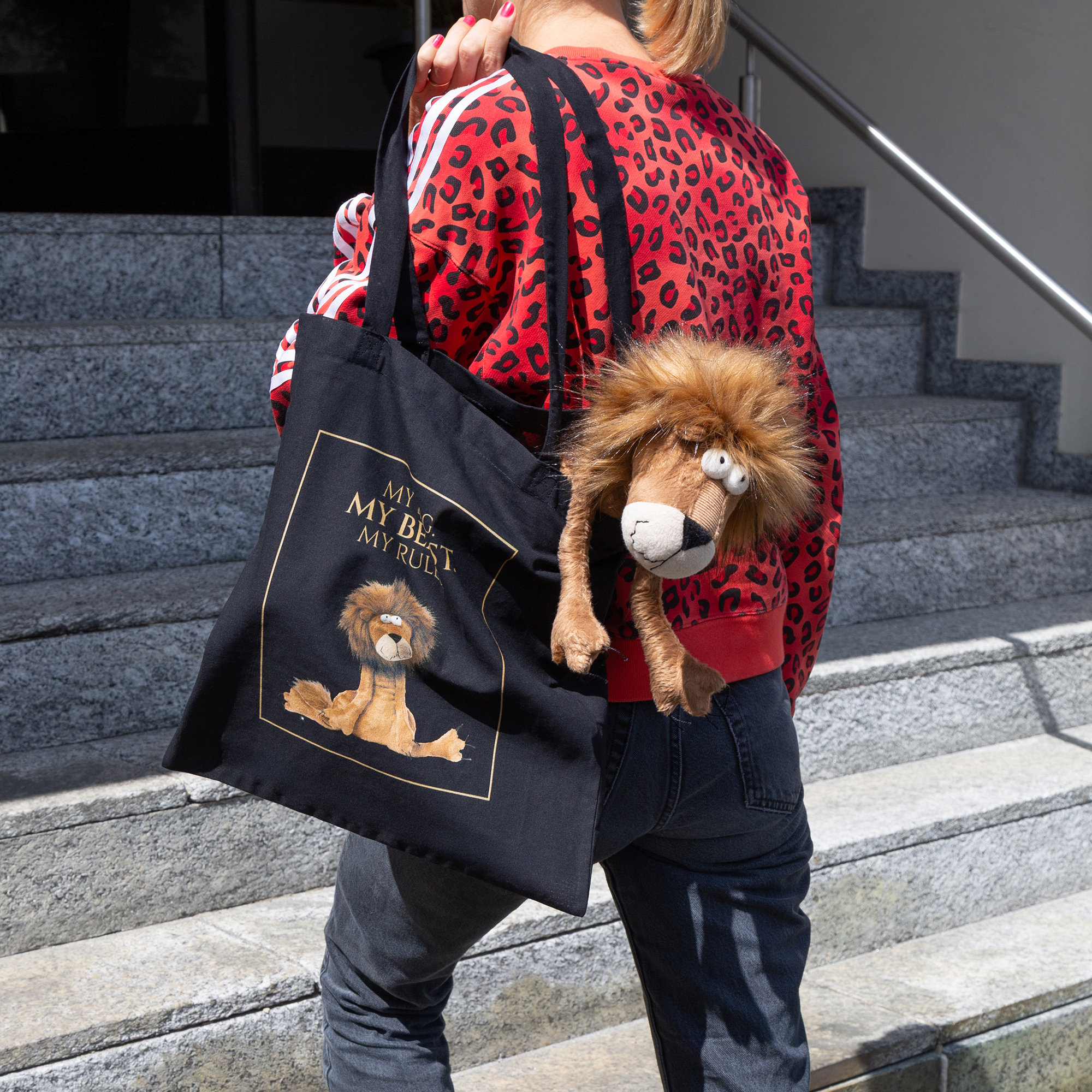 Baumwolltasche Metusa Leo, Beasts
