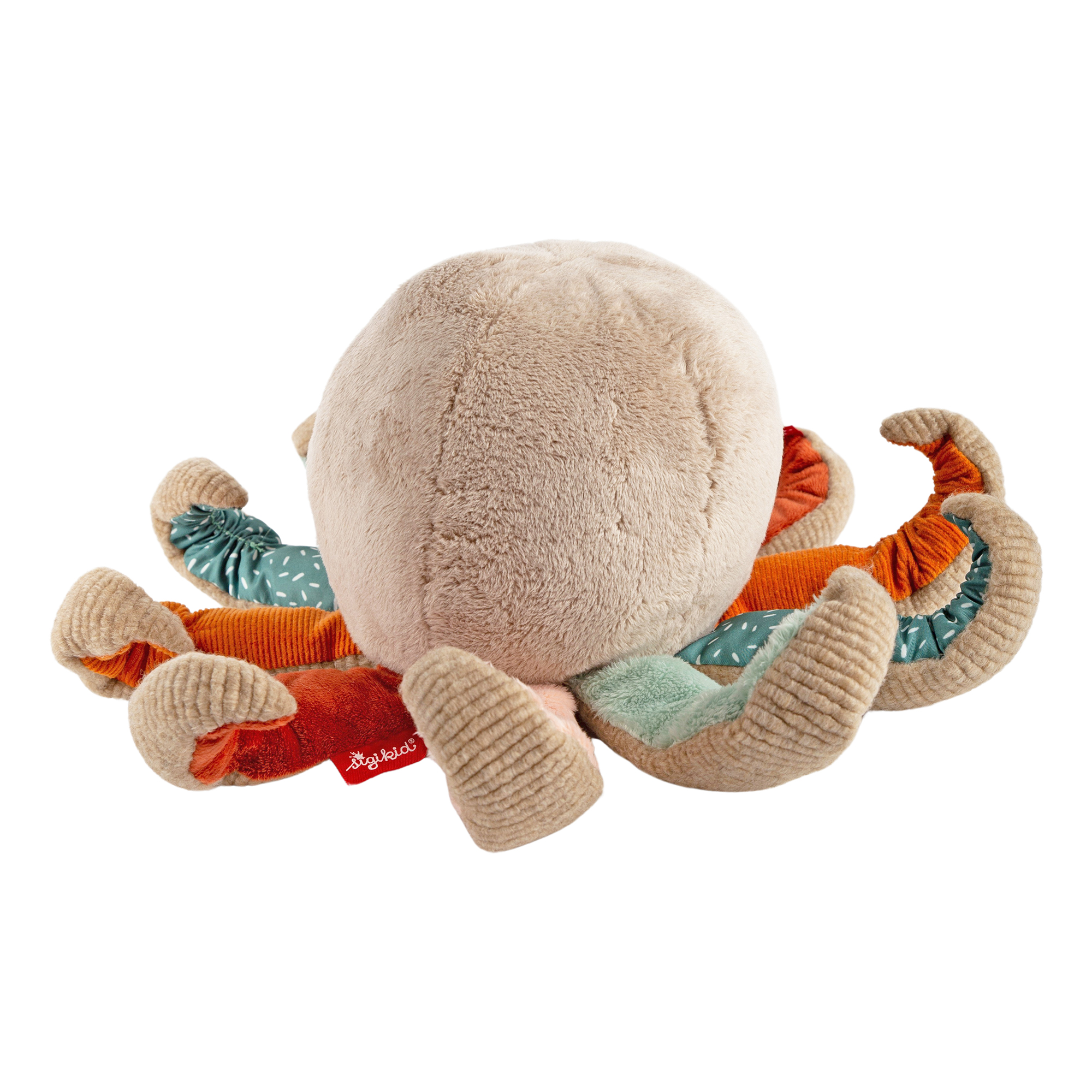 Patchwork plush toy octopus