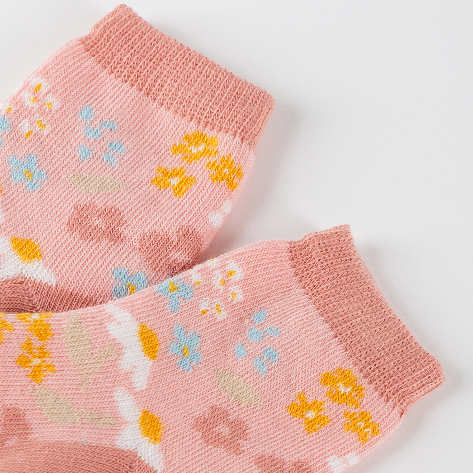 Newborn baby socks, 3-pair-set, pink
