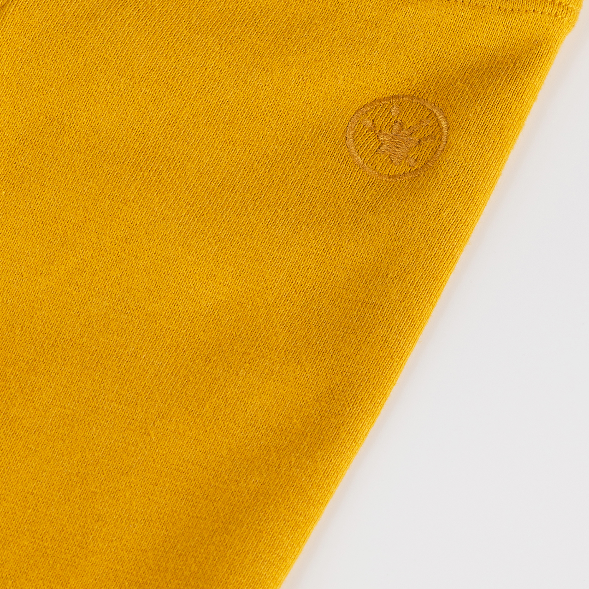 Baby rib knit leggings, yellow