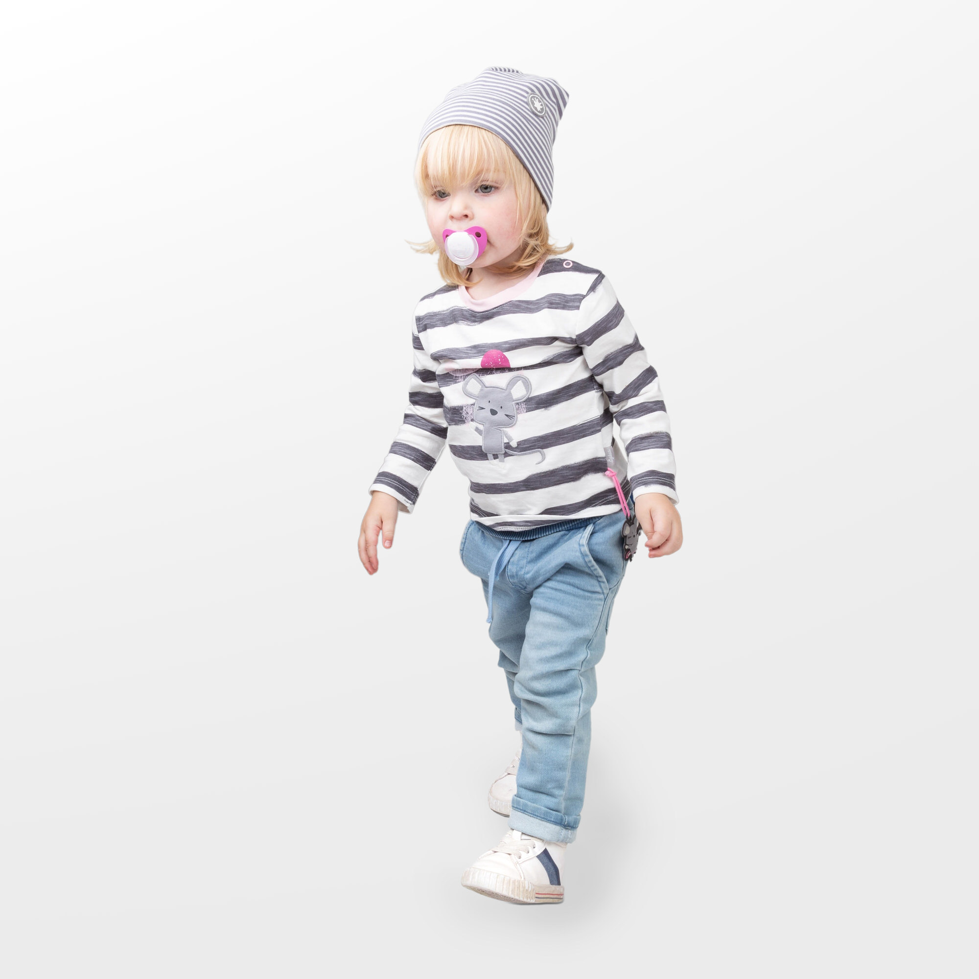 Babyjeans zum Krempeln mit heller Waschung Babyjeans zum Krempeln mit heller Waschung