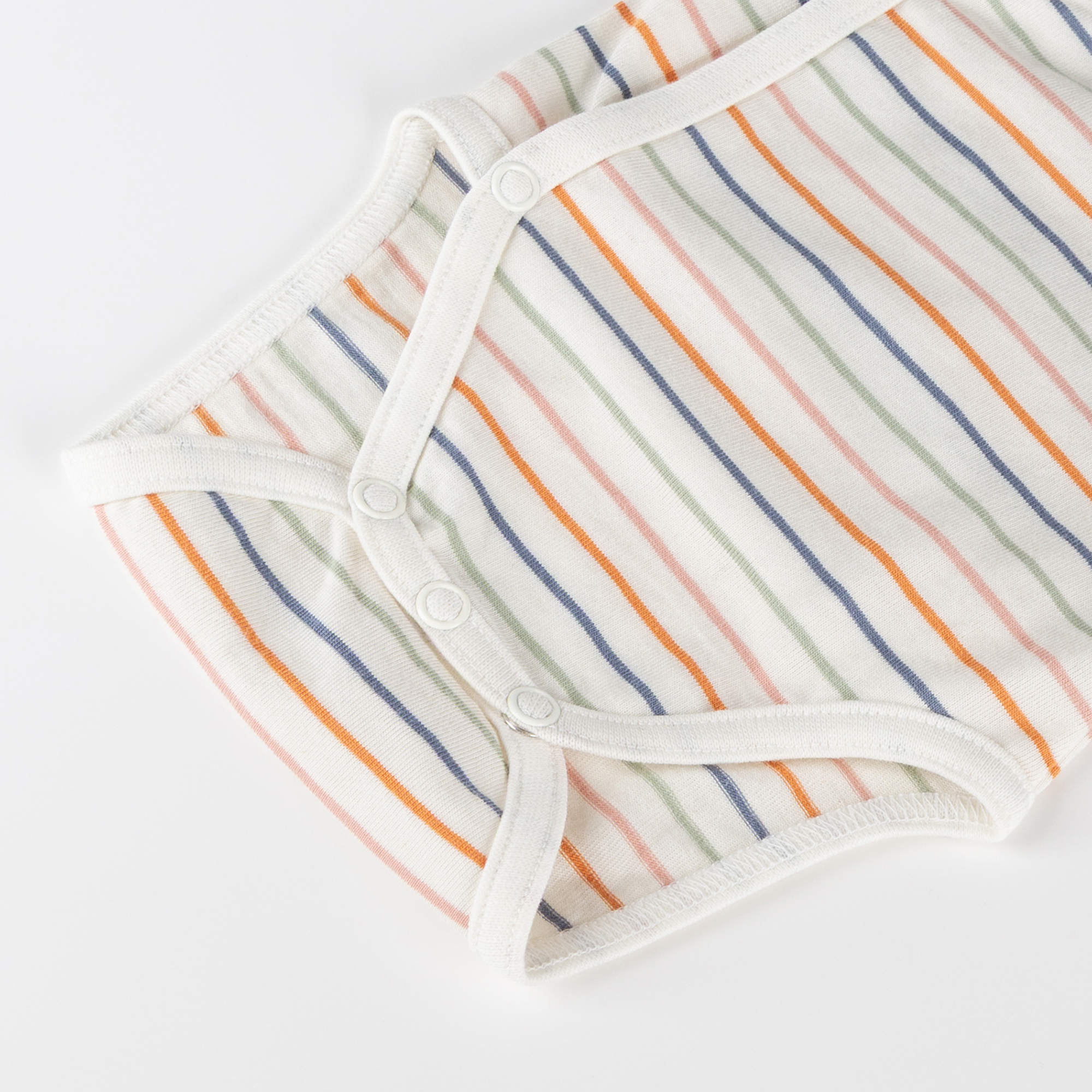 Newborn baby long sleeve onesie, striped