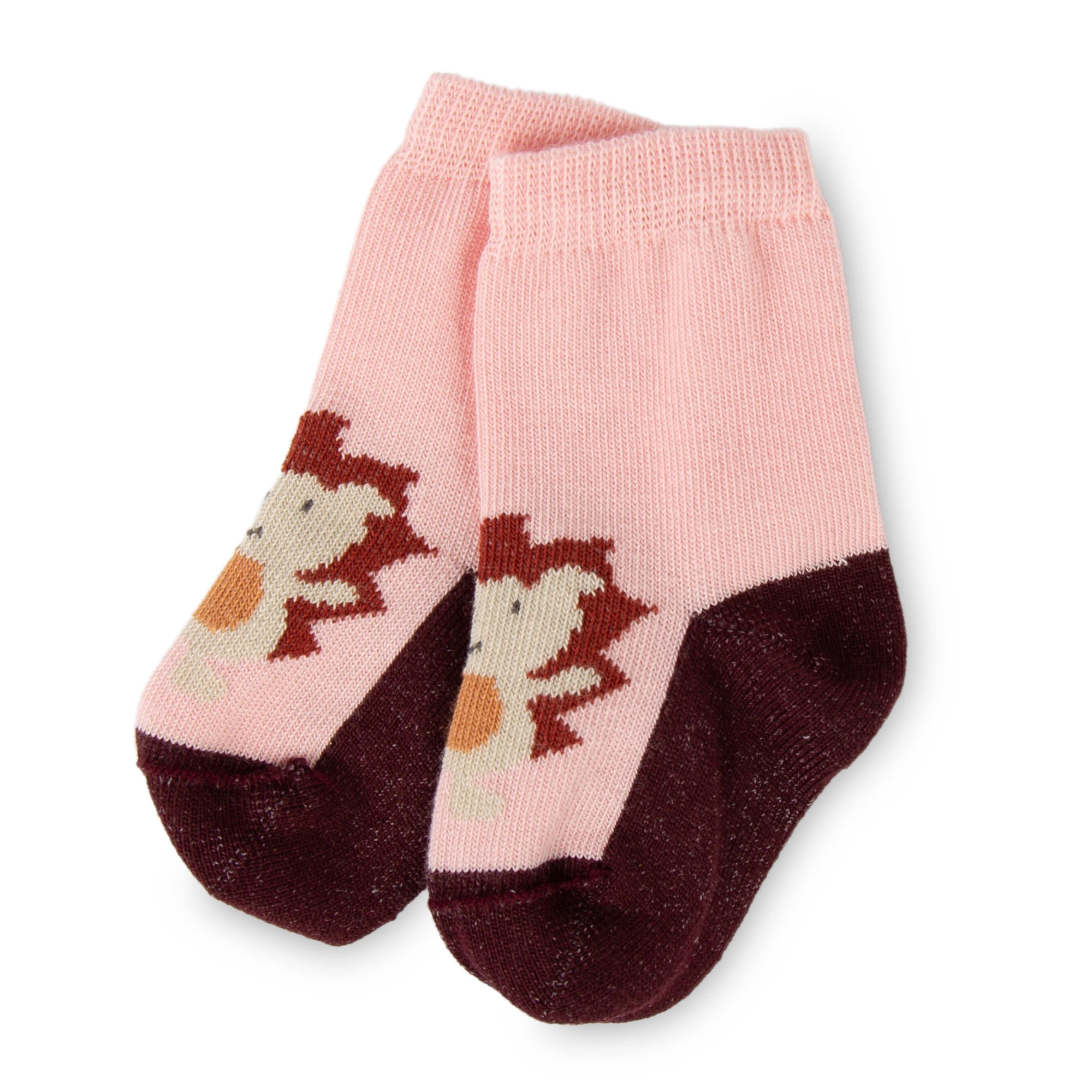 Baby 3er Socken-Set rosa/rotbraun/dunkelrot