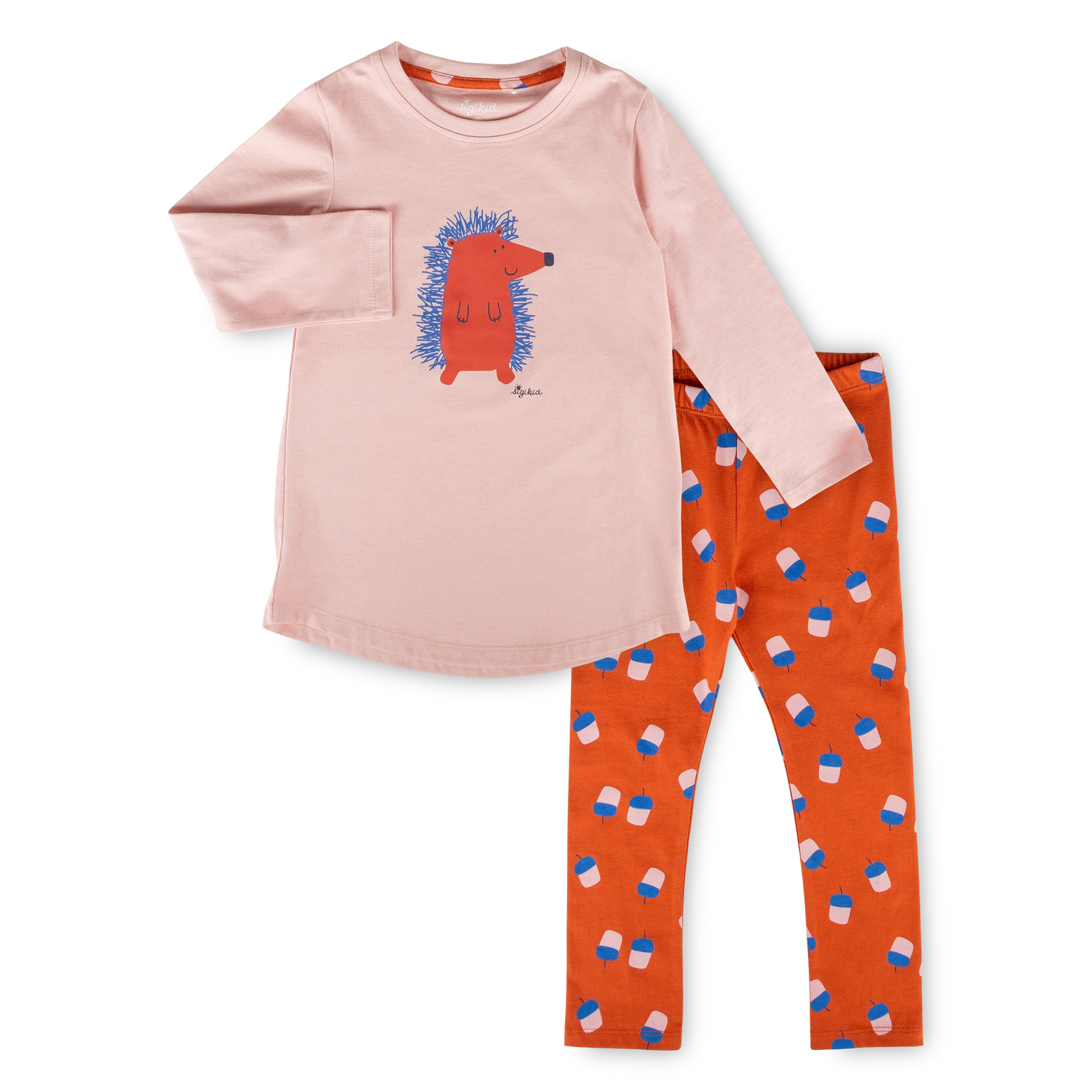 Girls' long-sleeved pyjamas hedgehog