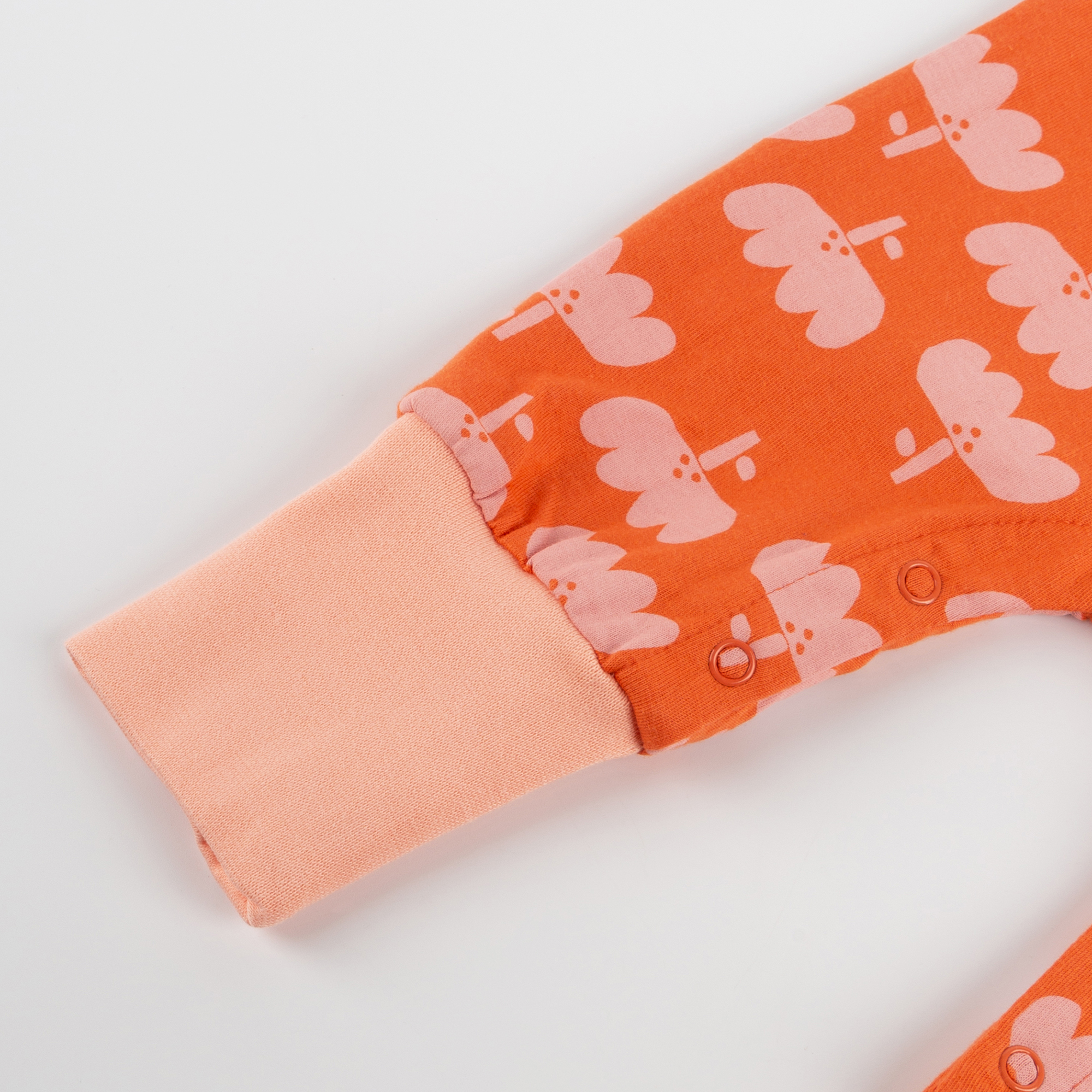 Baby long sleeve romper sleepsuit flower print