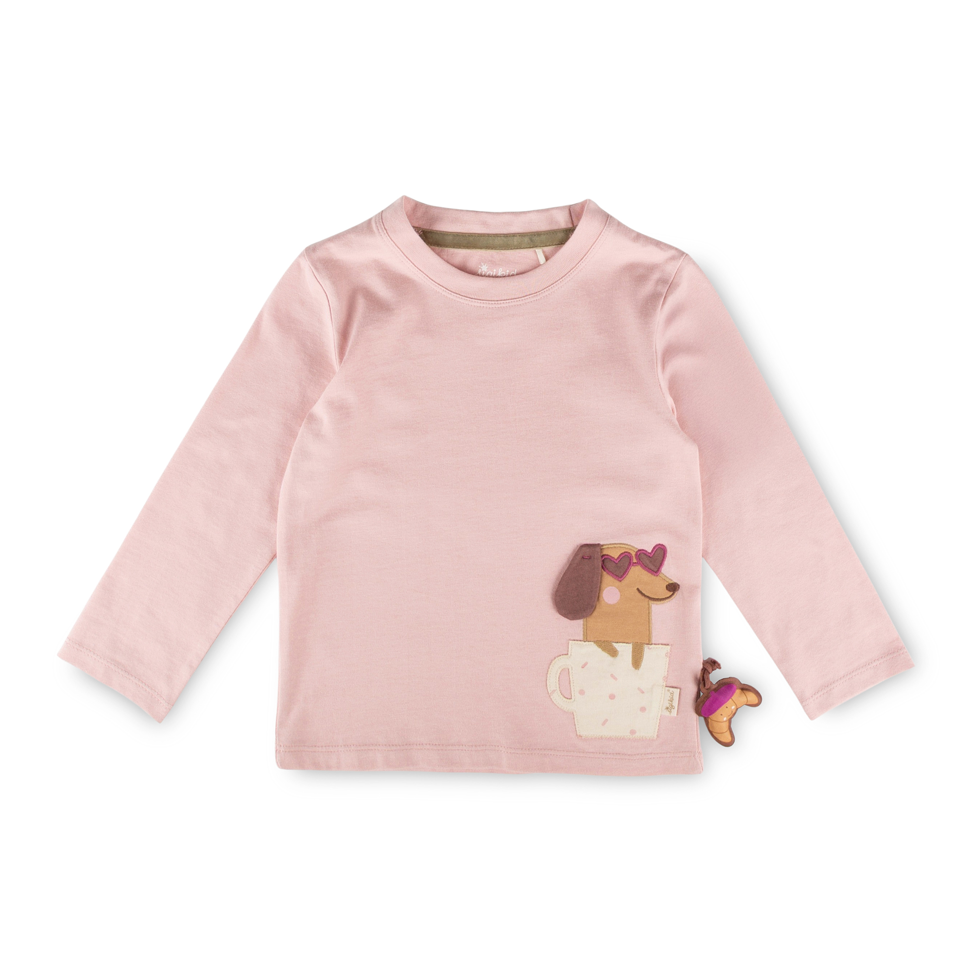 Kinder Langarmshirt Hund, Petit Croissant