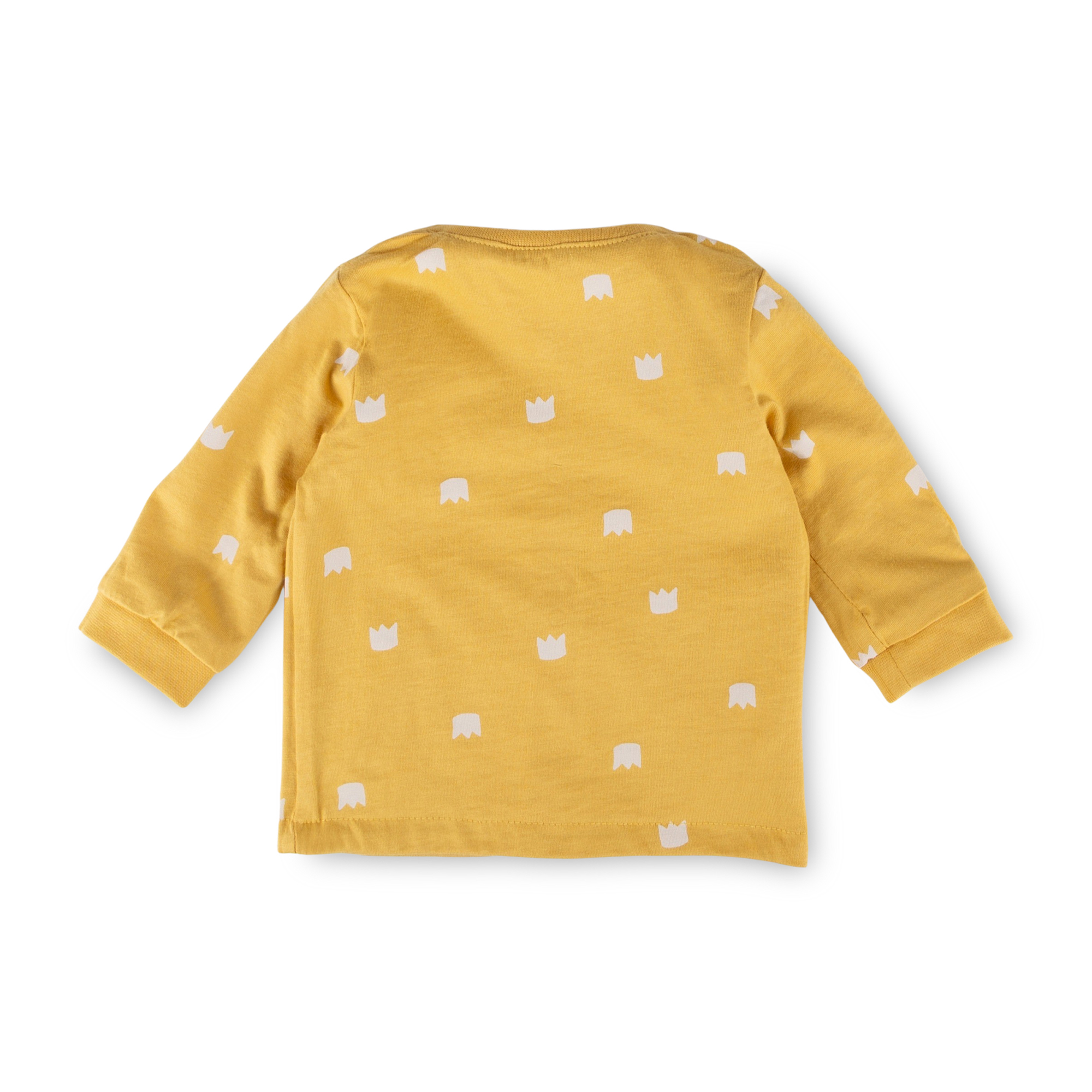 Newborn baby jacket mouse, reversible, yellow