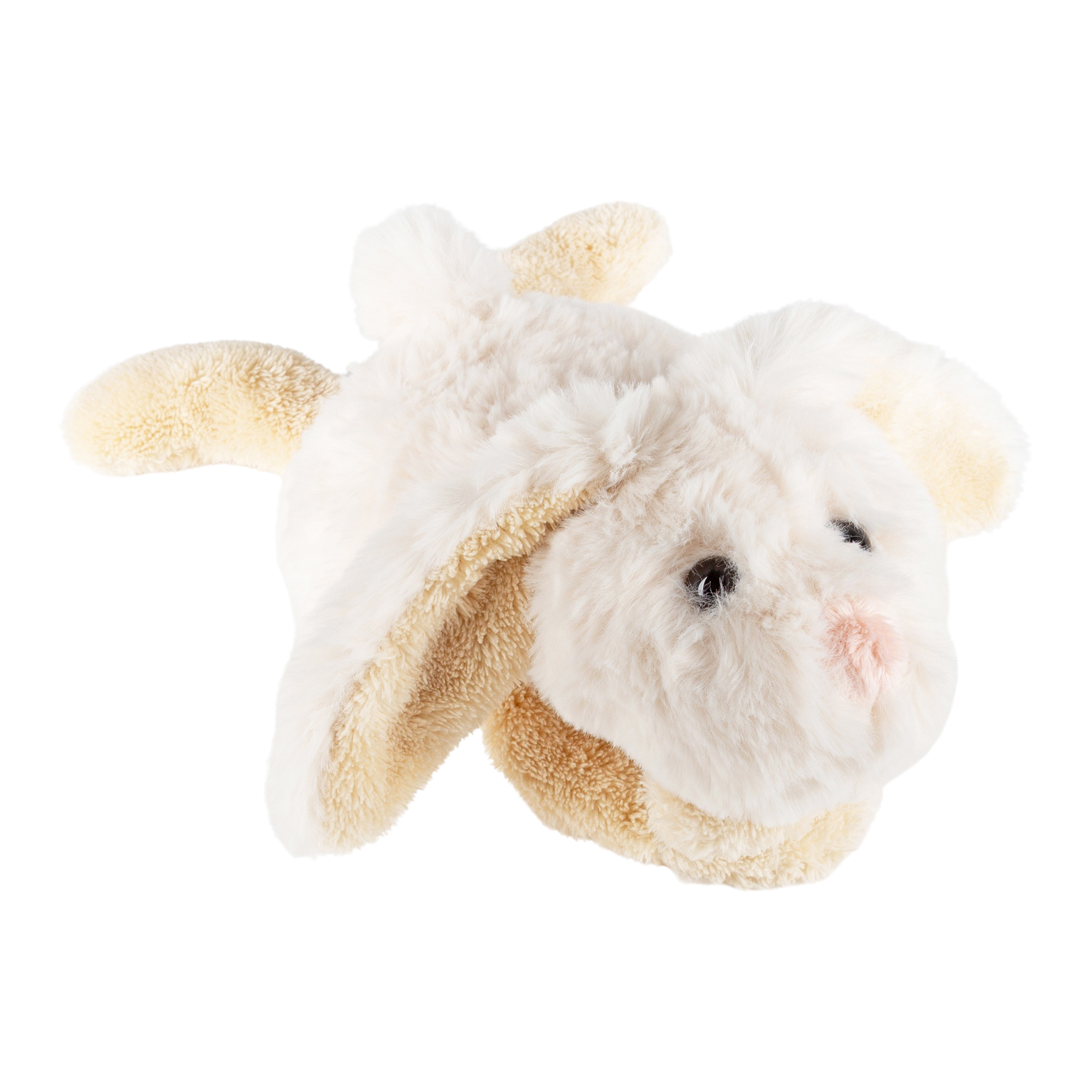 Kuscheltier Hase liegend weiß, Flauscherie