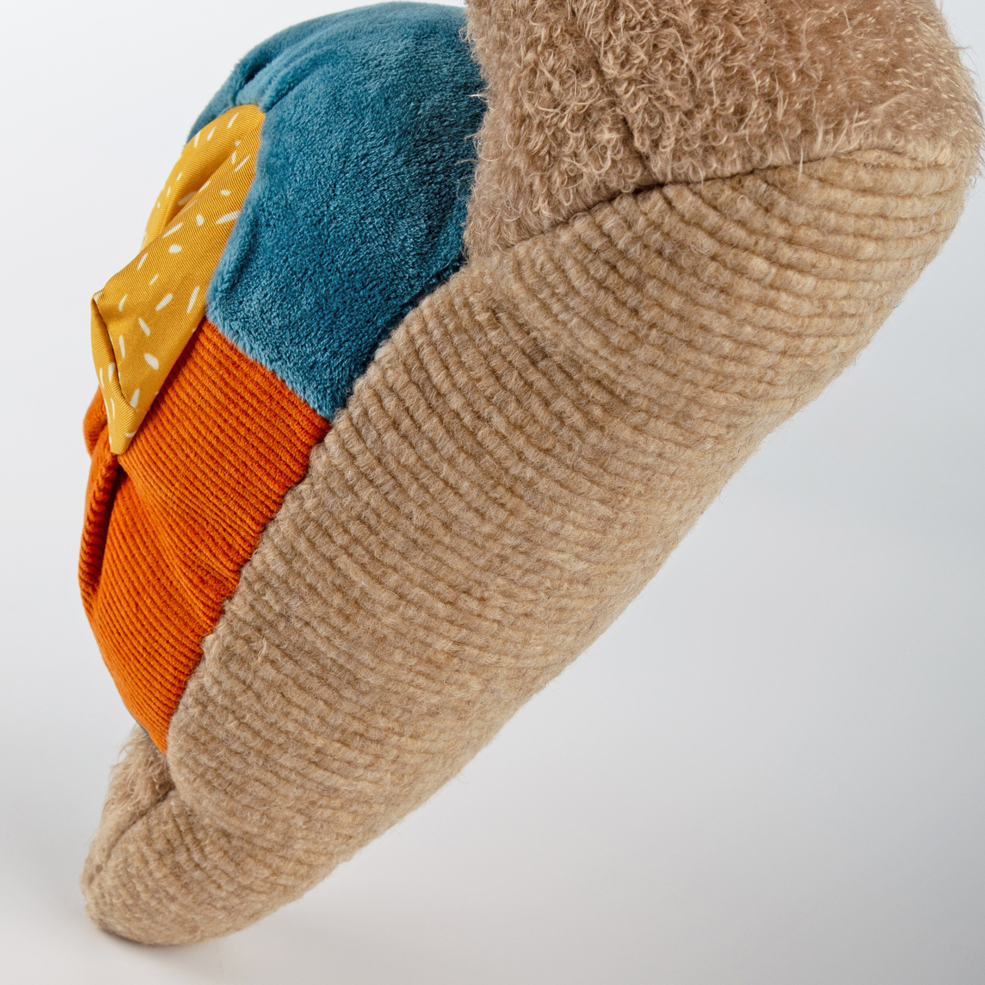 Plush toy snail, Patchwork Sweety