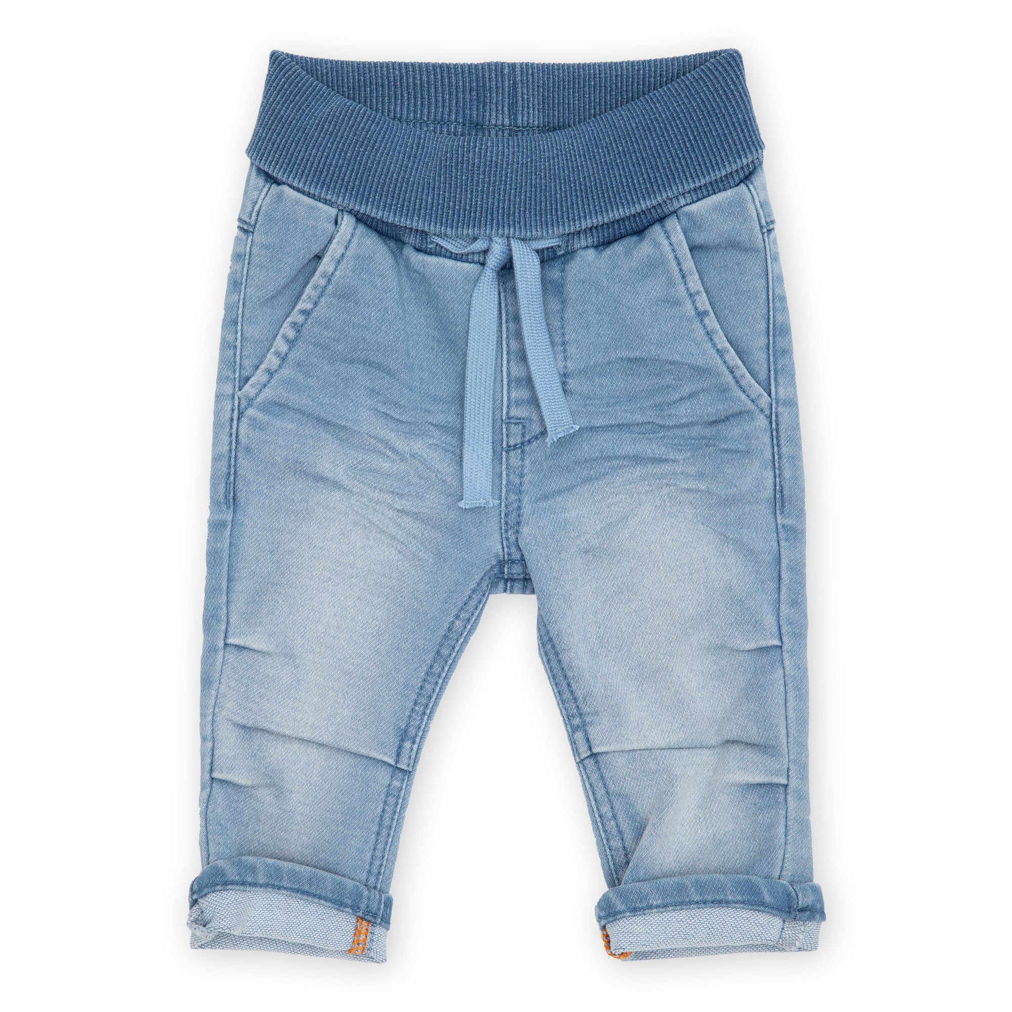 Babyjeans zum Krempeln mit heller Waschung Babyjeans zum Krempeln mit heller Waschung