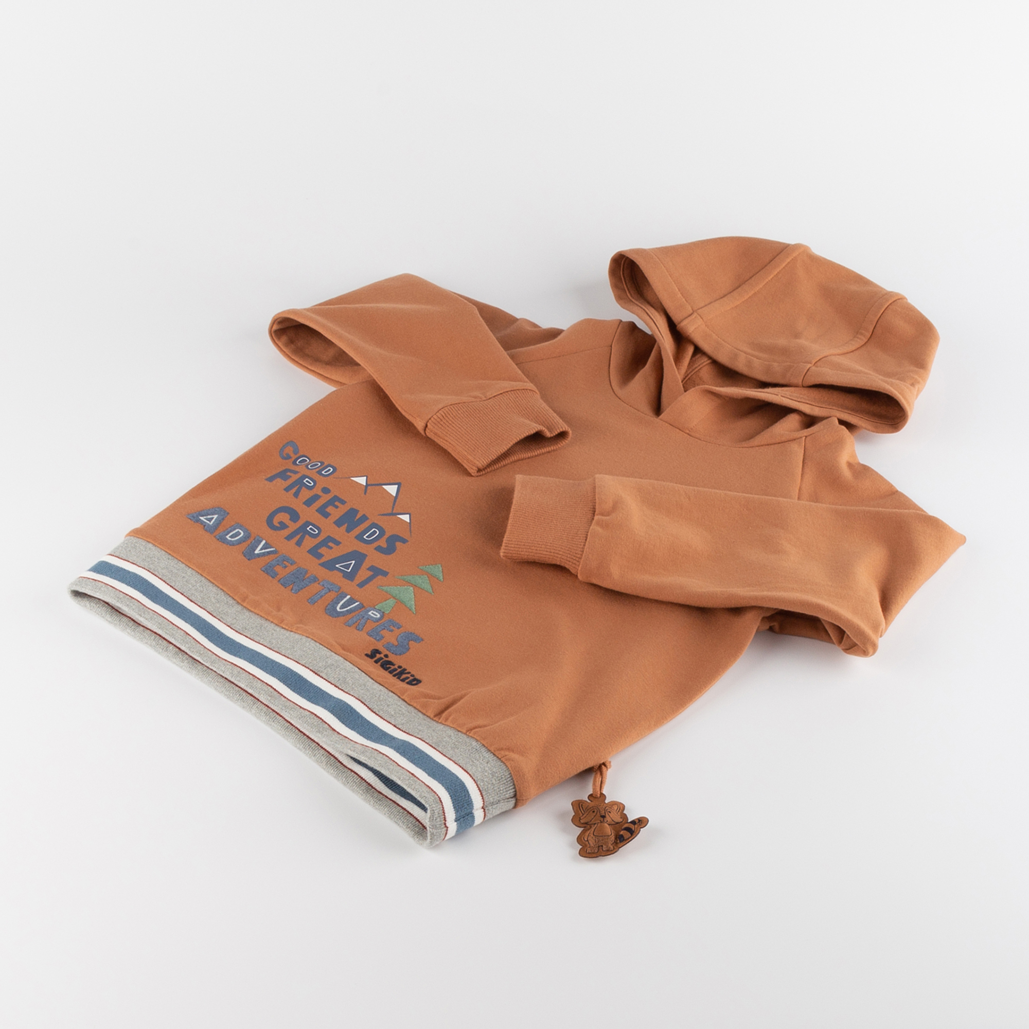 Kinder Kapuzen Sweatshirt, braun