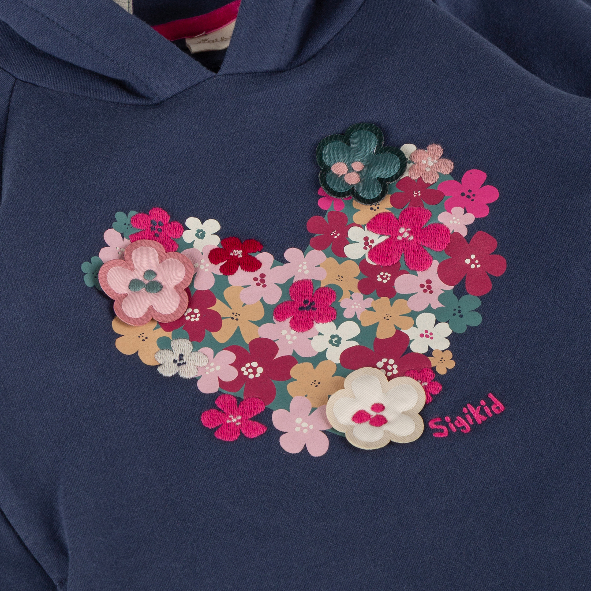 Kinder Sweatkleid Pony Love mit Blumenherz