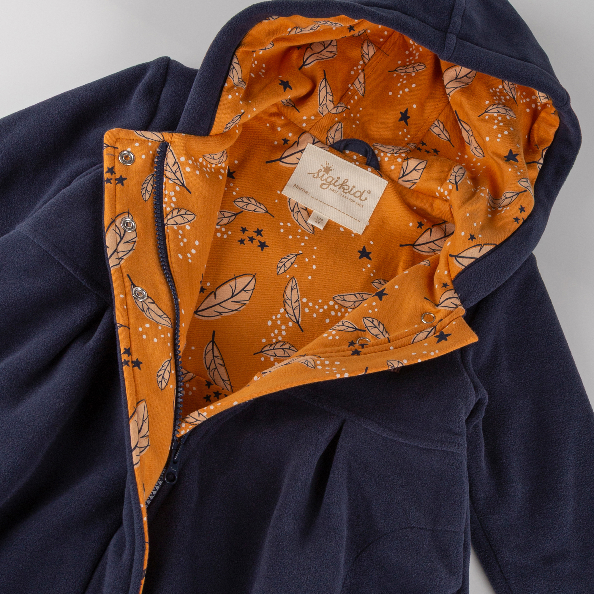 Kinder Fleecemantel Eule Magic Owl, dunkelblau Kinder Fleecemantel Eule Magic Owl, dunkelblau