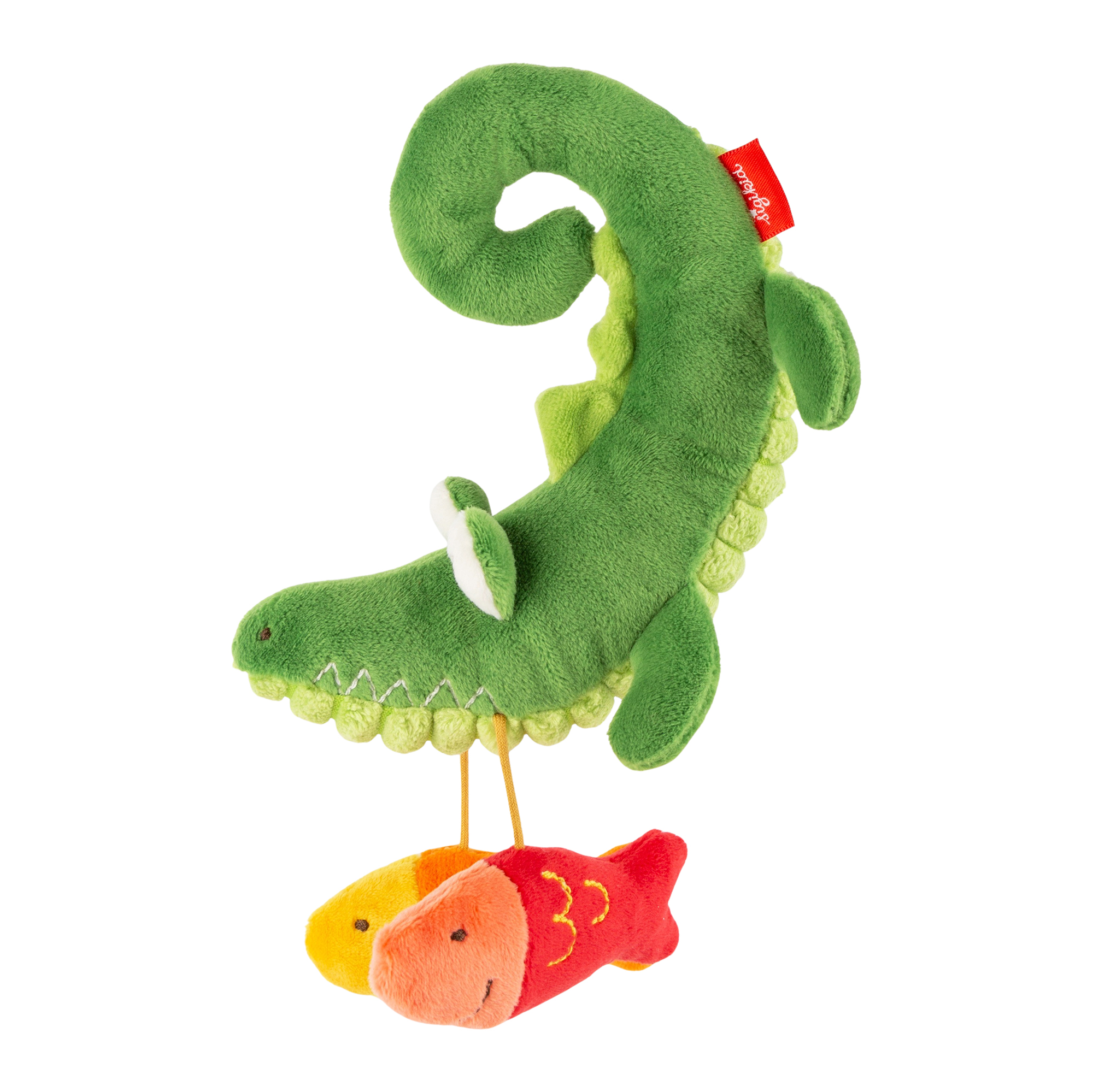 Baby hanging activity soft toy crocodile, PlayQ Baby hanging activity soft toy crocodile, PlayQ