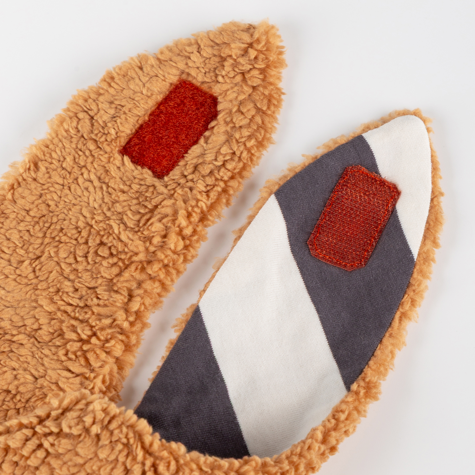 Baby Wendehalstuch Winterbär, Fleece oder grau/weiß gestreift
