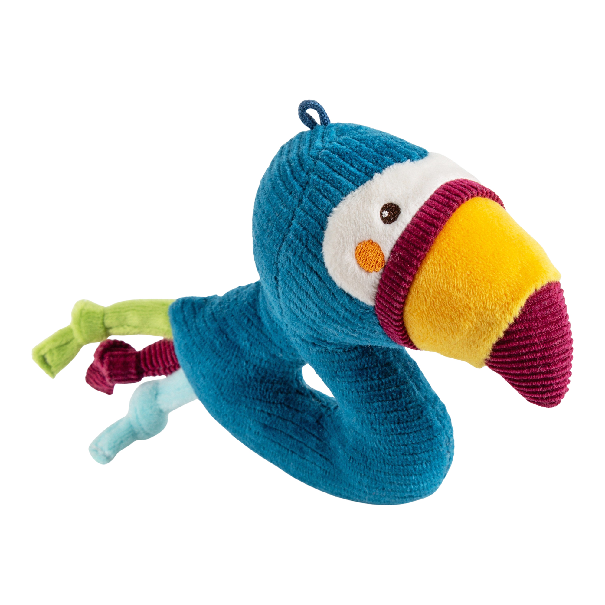 Baby rattle grasp soft toy toucan