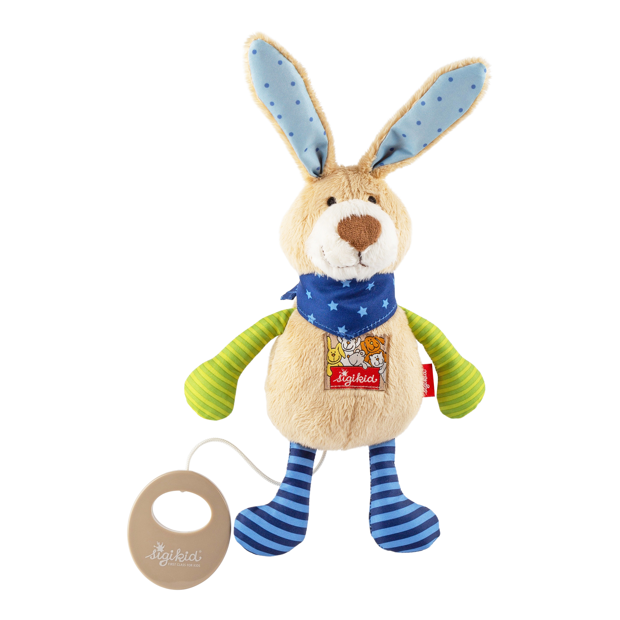 Musical plush rabbit