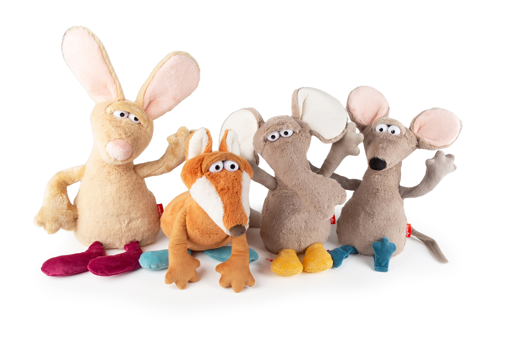 Shapeable plush toy mouse