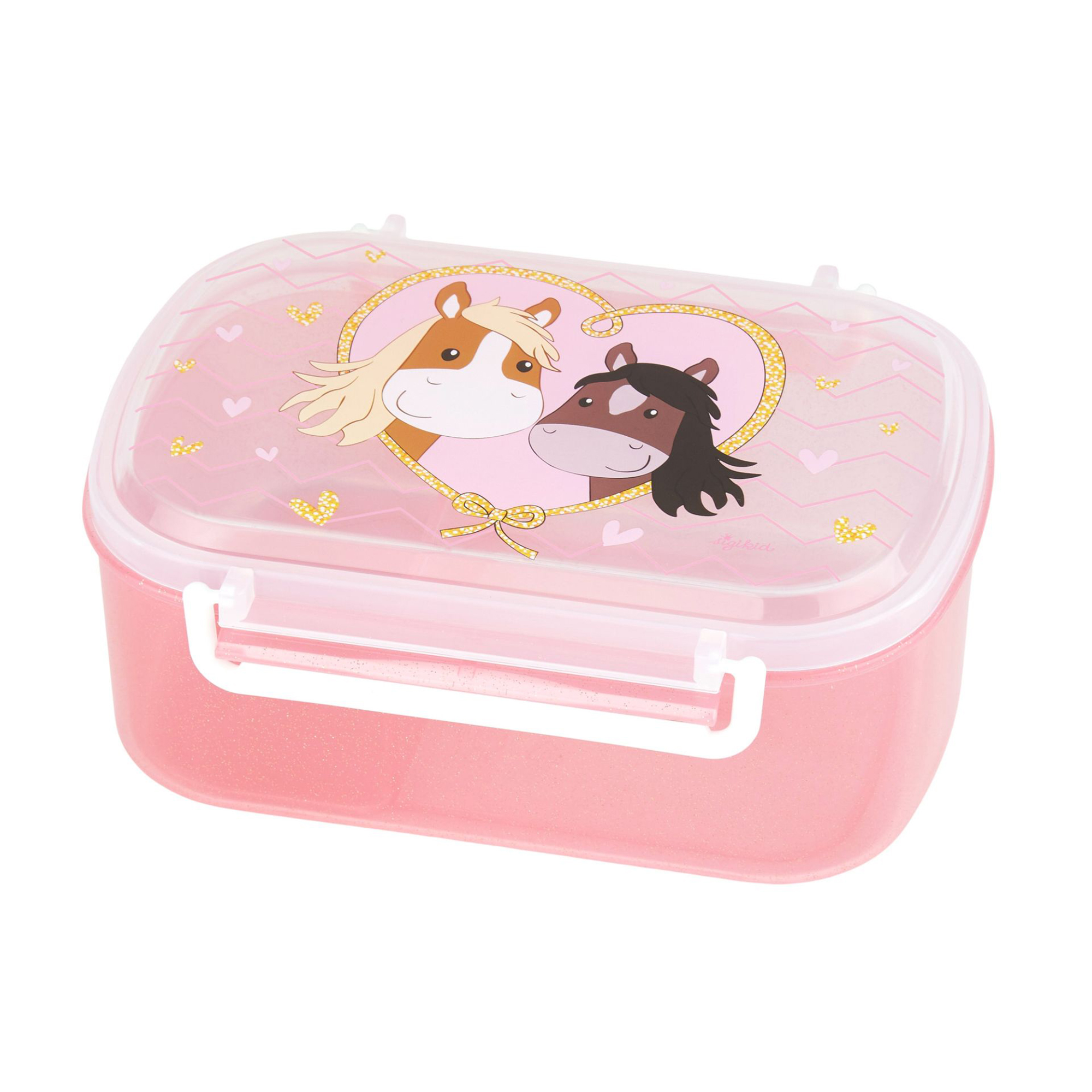Children's stainless steel bottle 400 ml & lunch box pony love