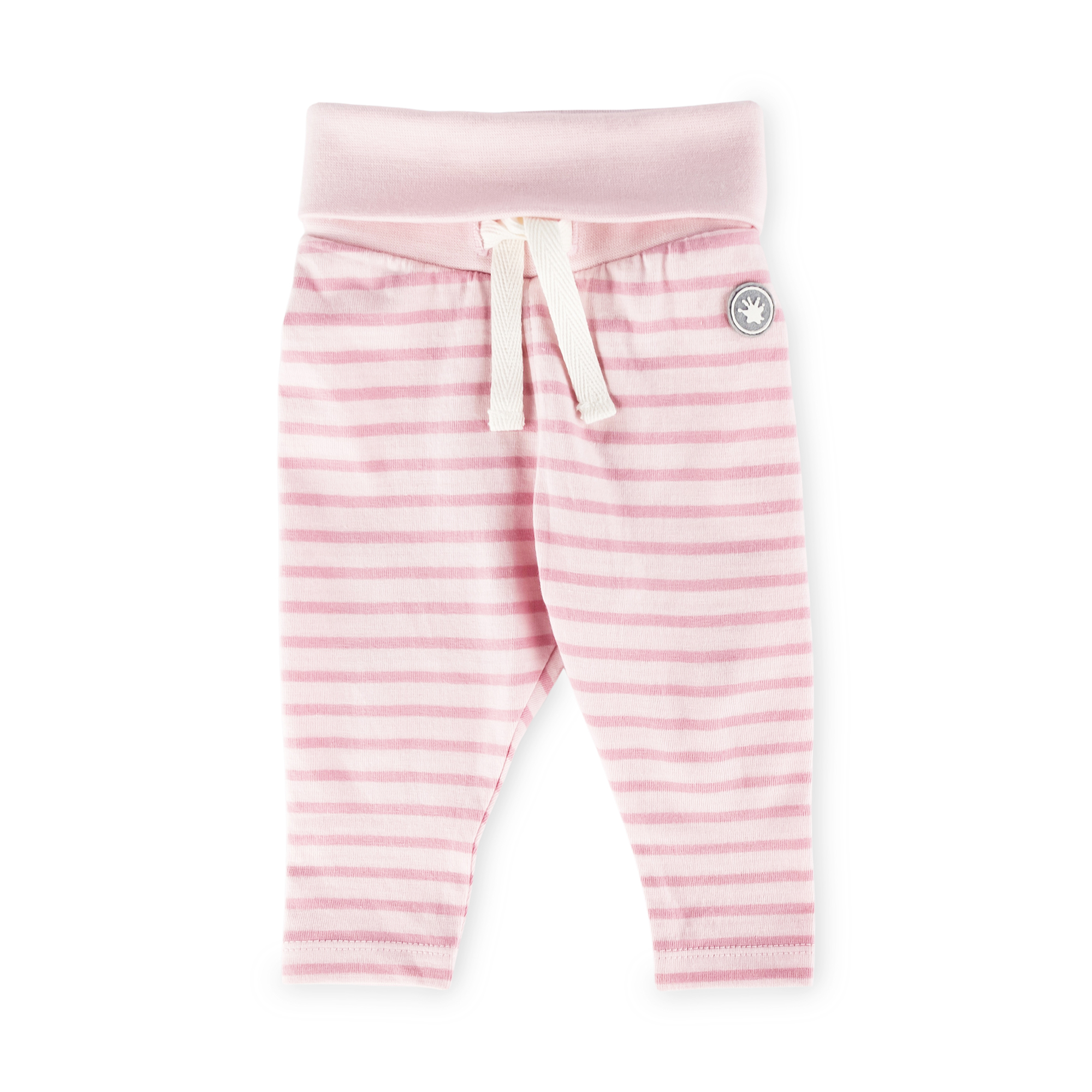 Newborn baby leggings pink striped