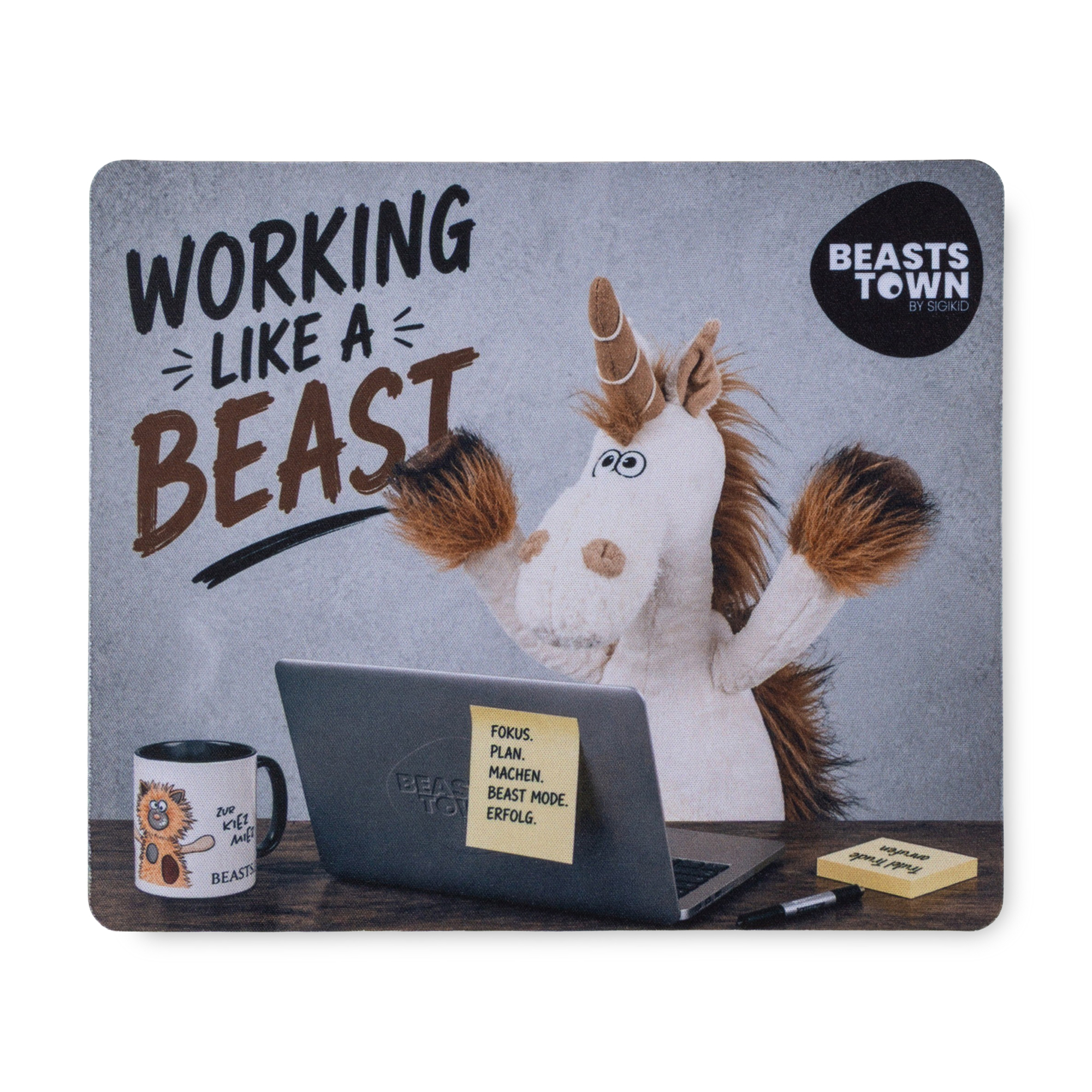 Beasts Mousepad "Working like a Beast"