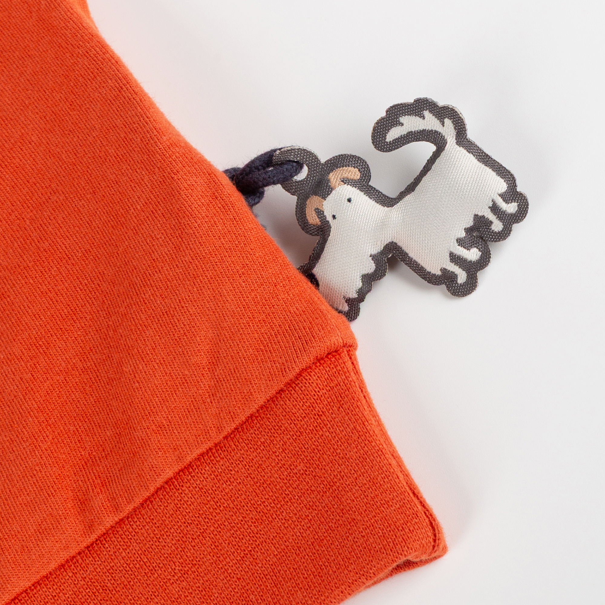 Children's long sleeve Tee badger, ribbed cuffs