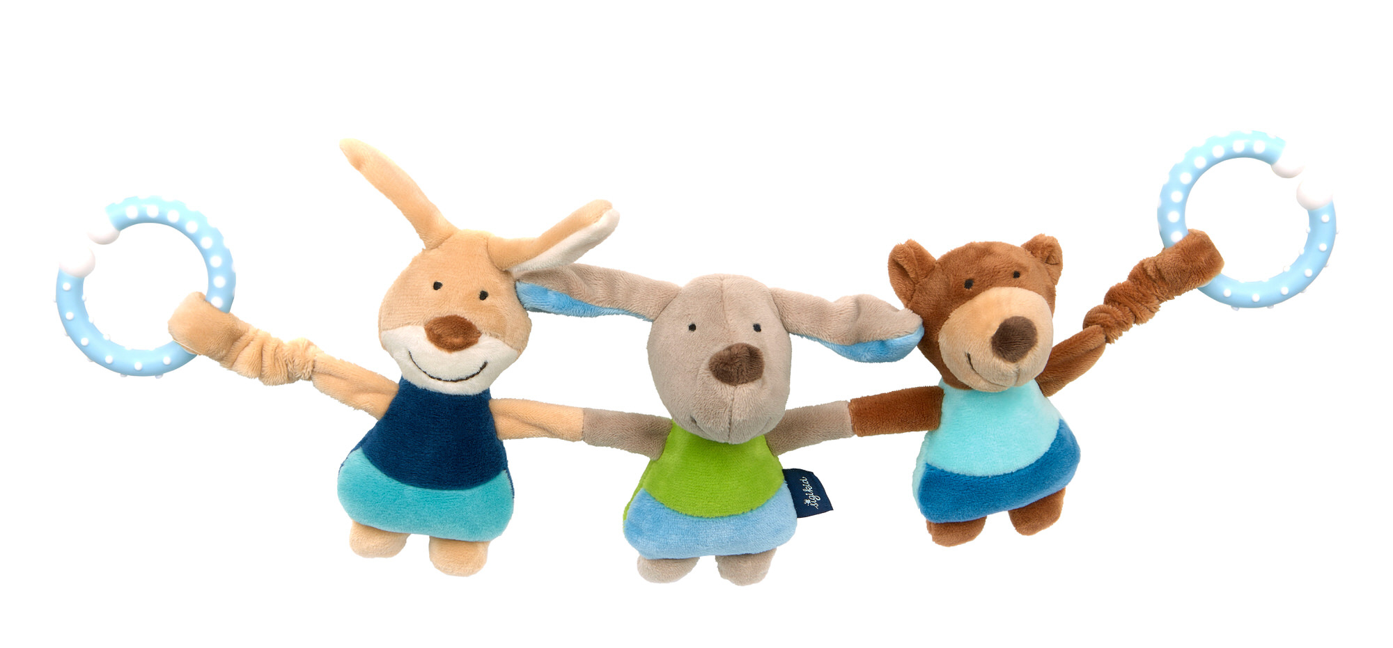 Wagenkette Tiere blau, Blue Label