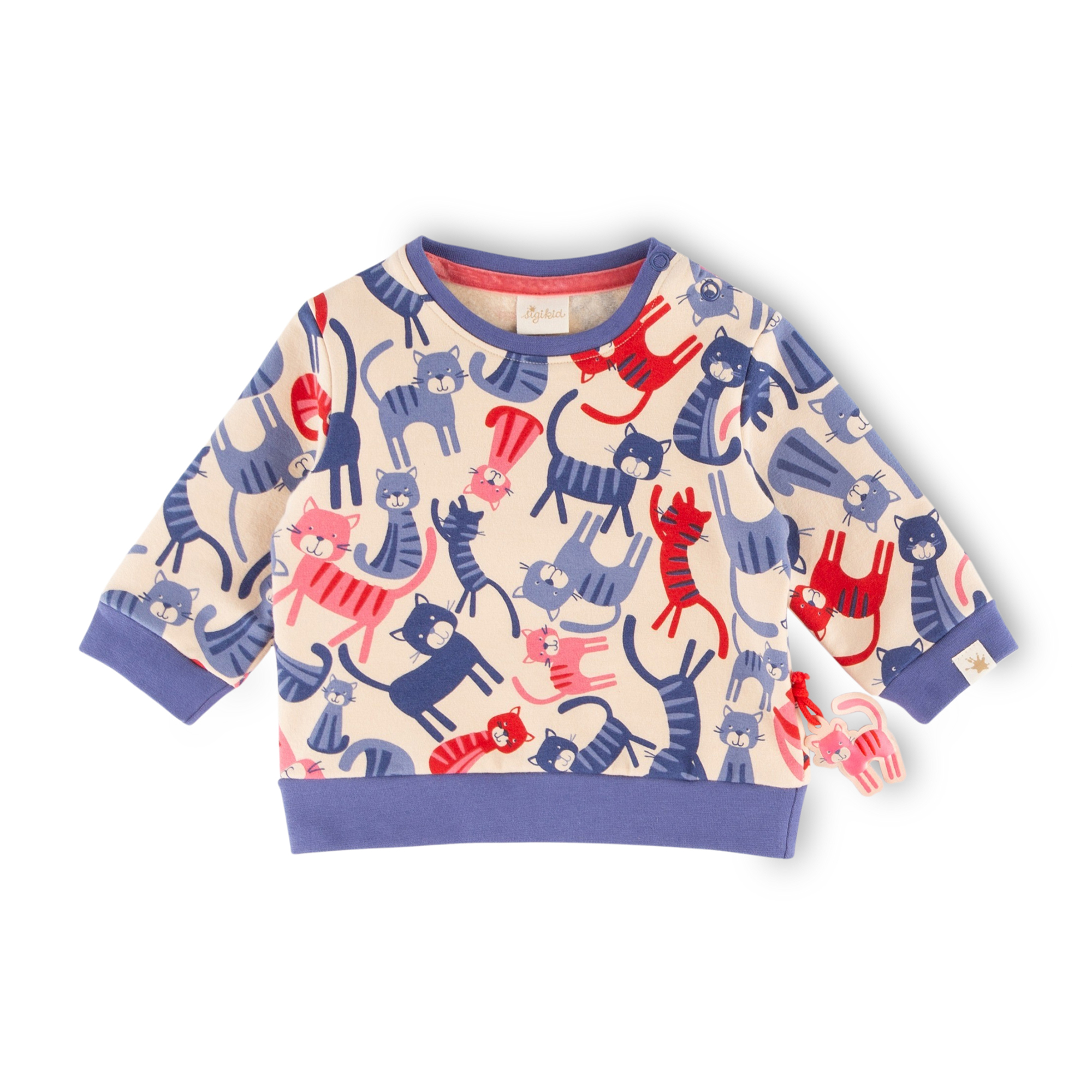 Baby Sweatshirt mit Katzen-Print