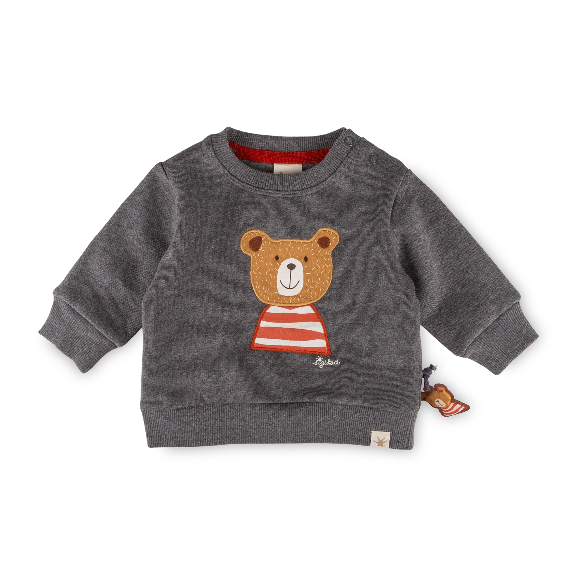 Baby Sweatshirt Winterbär, dunkelgrau