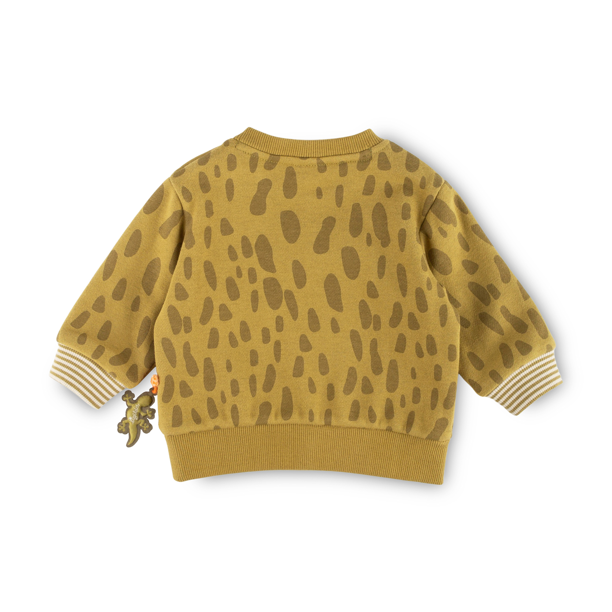 Baby sweatshirt gecko khaki green, Jungle