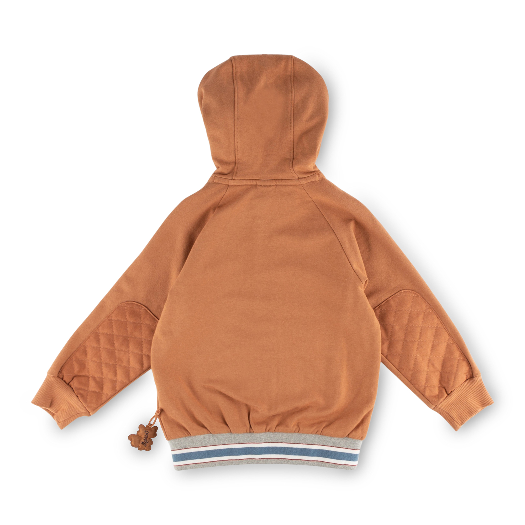 Kinder Kapuzen Sweatjacke, braun