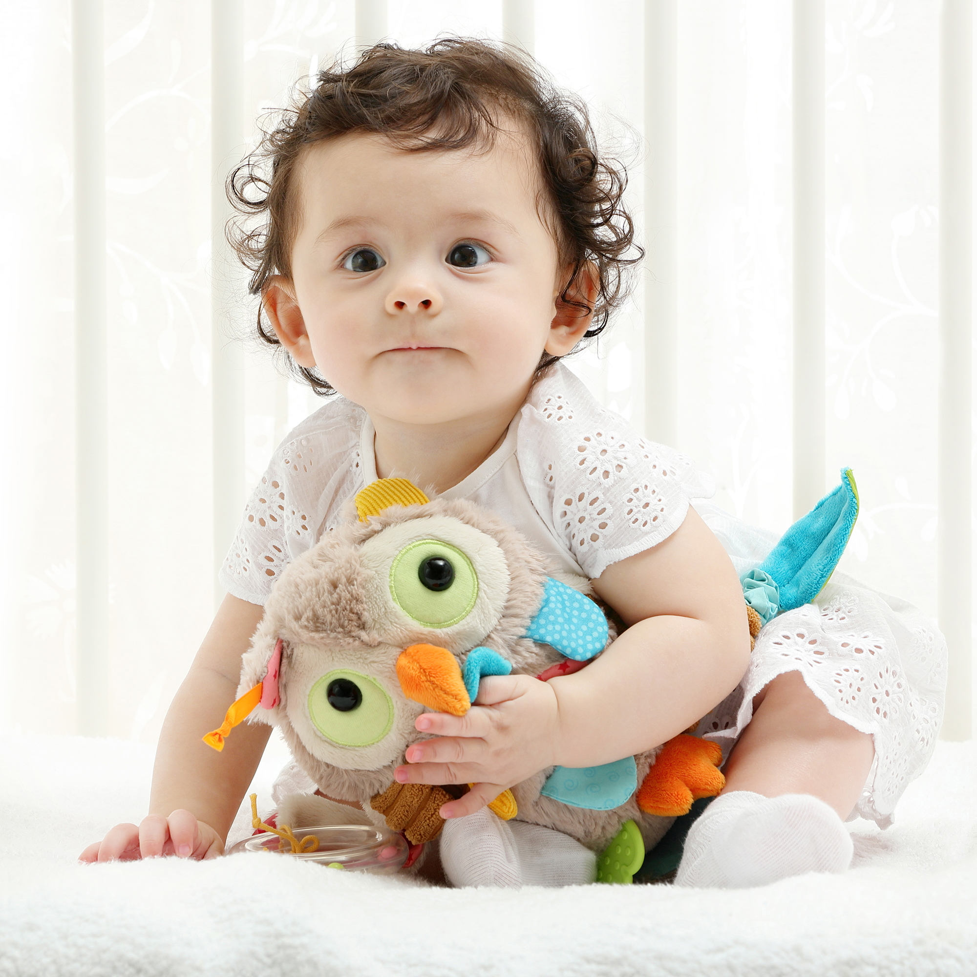 Baby activity soft toy owl