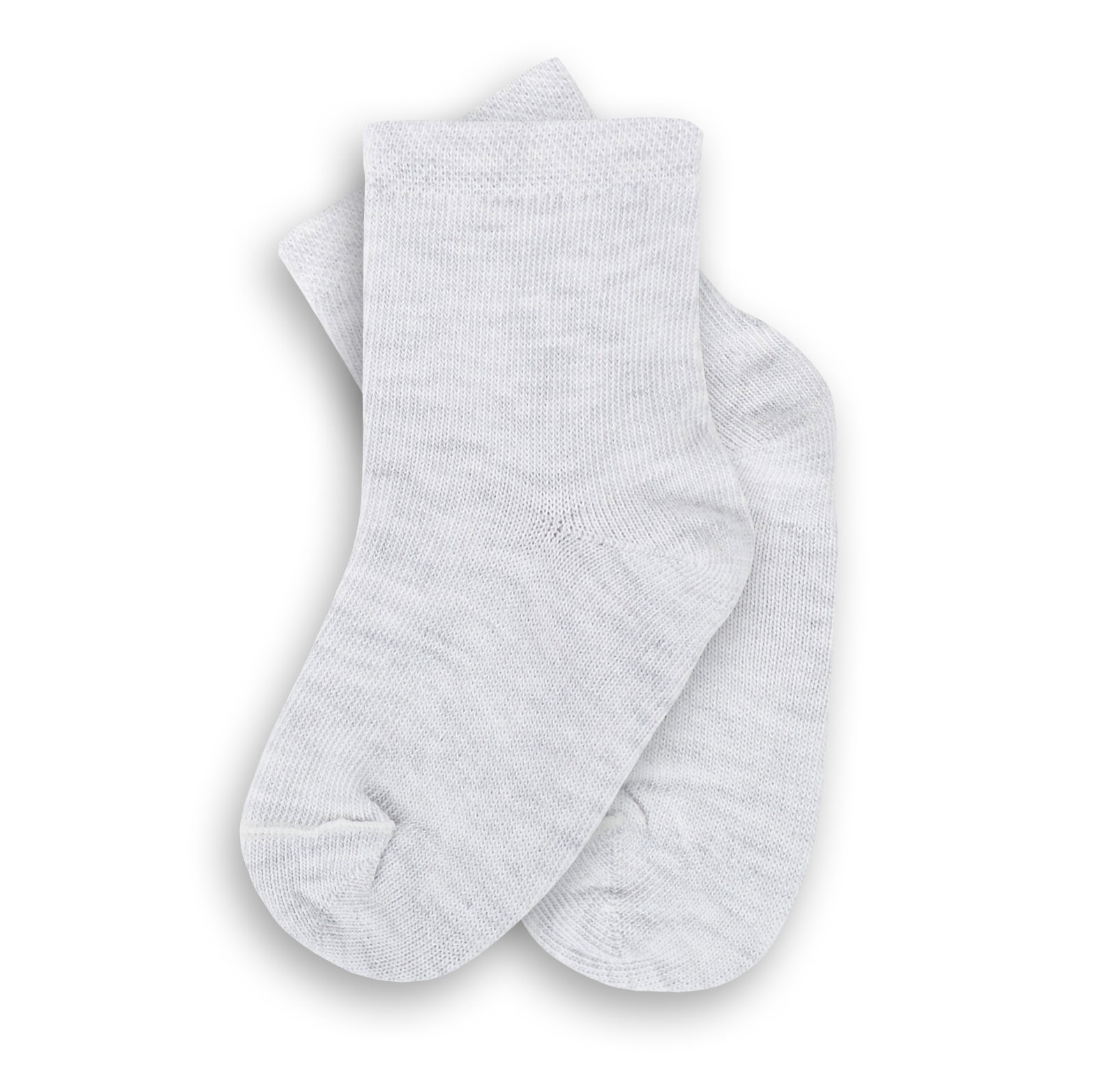 Short baby socks, grey marl